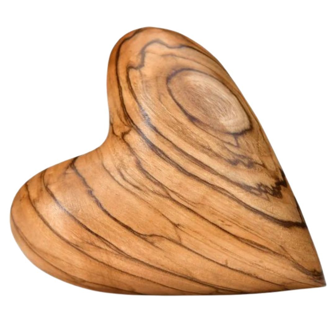 Kassis Dekoobjekt Herz Geschenk Olivenholz Handschmeichler Glücksbringer