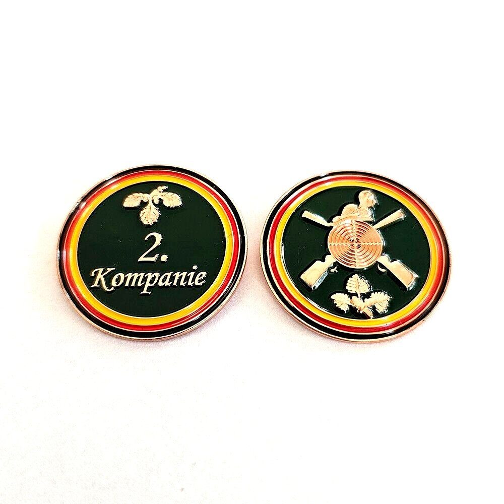 Anstecknadel 2 Schützenfest Pins 2. Kompanie Eichenlaub Gewehre Anstecker 1019
