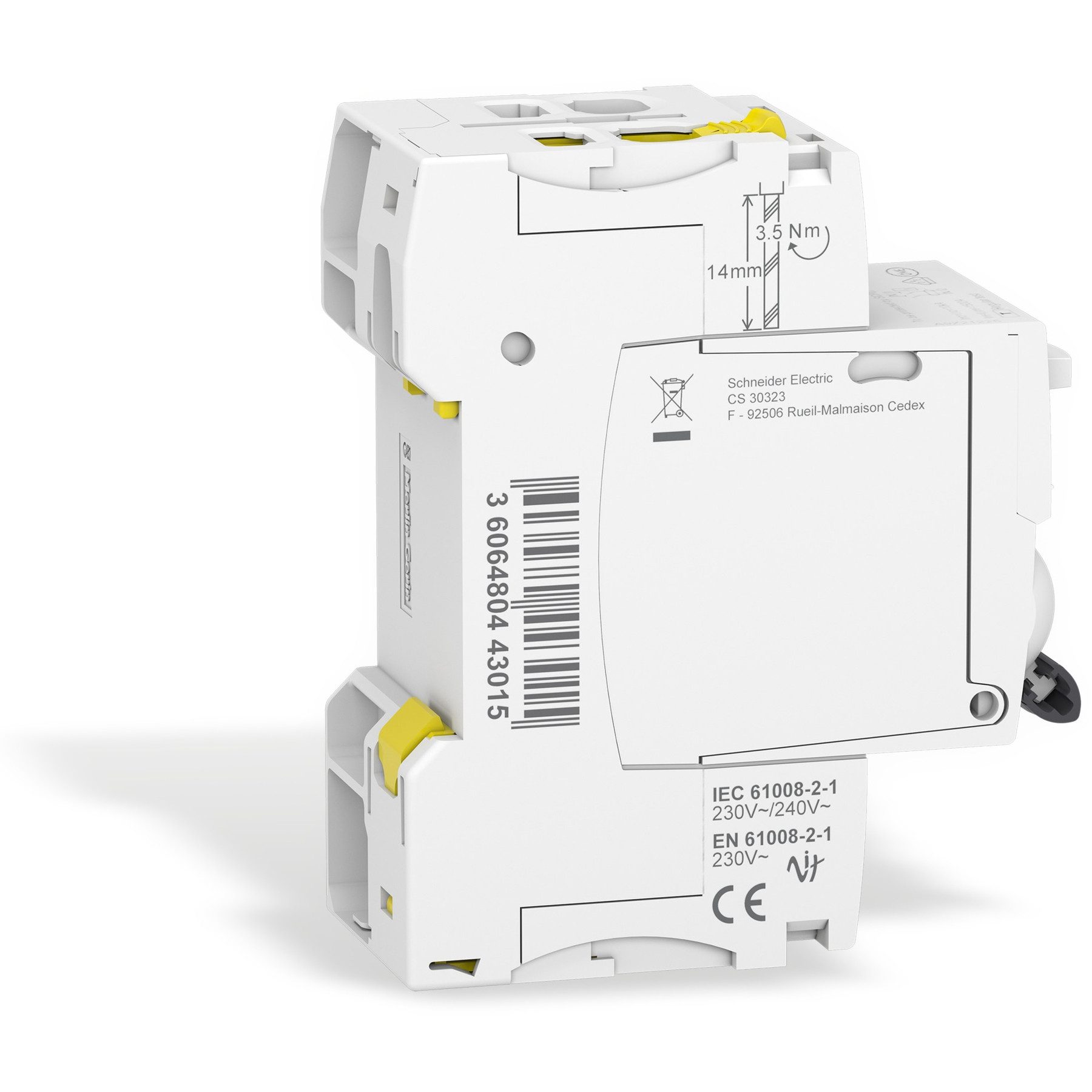 Schneider Electric Personenschutzstecker SCHNEIDER ELECTRIC Fehlerstrom-Schutzschalter A9Z21240, 40A