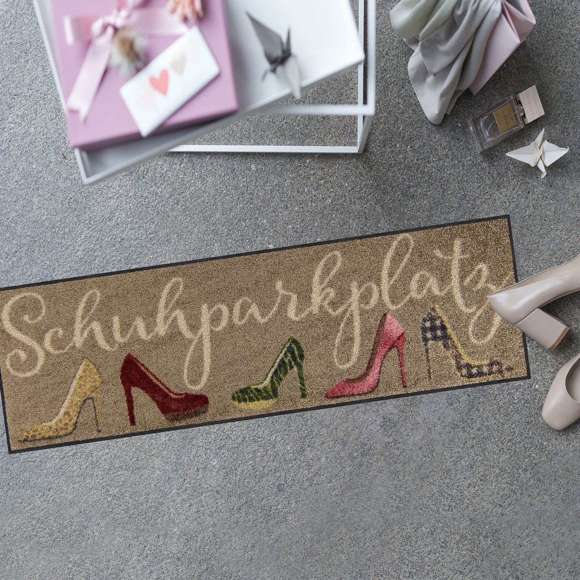 Salonloewe Fußmatte Fußmatte "Stiletto Parkplatz", eckig, Höhe: 7 mm, Motiv günstig online kaufen