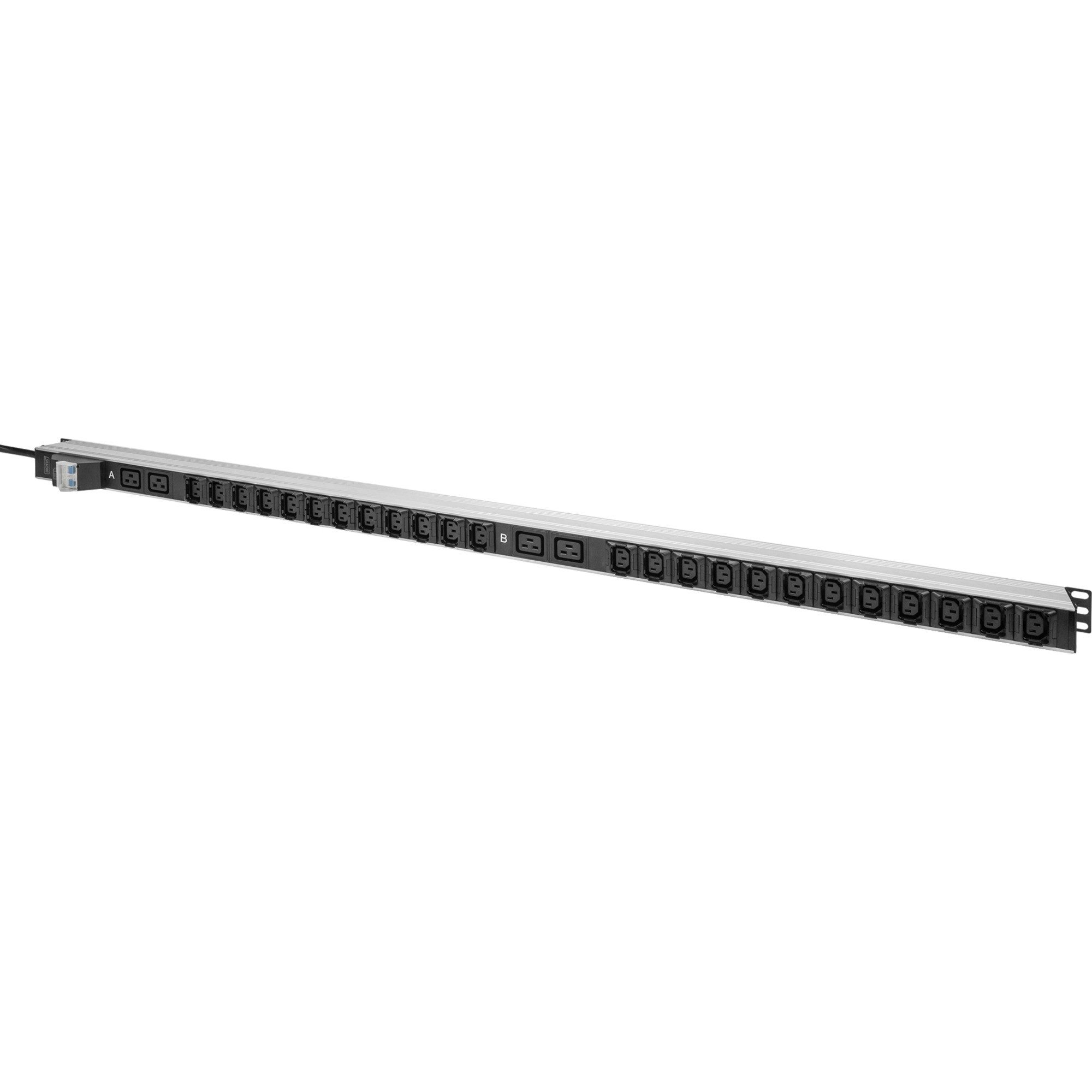 Digitus Digitus Basis IT PDU mit Aluminiumprofil, 24x C13, Mehrfachsteckdose