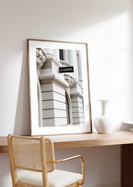 JUSTGOODMOOD Poster Premium ® Chanel Geschäft Poster · ohne Rahmen