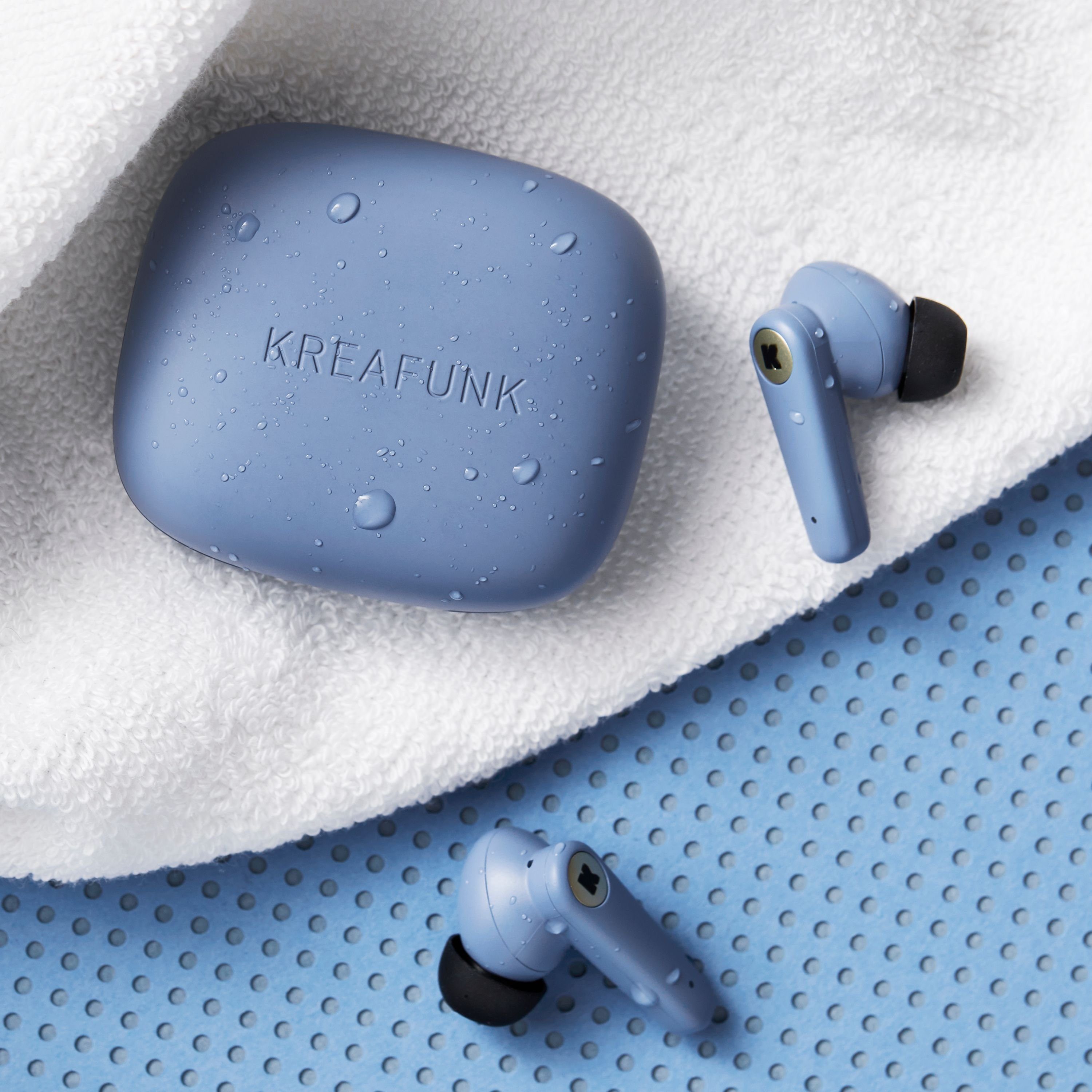 KREAFUNK On-Ear-Kopfhörer Kopfhörer) aSENSE blue river (KREAFUNK Bluetooth