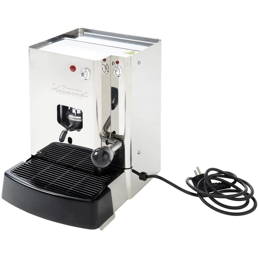 La Piccola Espressomaschine Sara Classic ESE-Pads 44mm, Edelstahl, kompakte Größe, energiesparende Standyby-Funktion, schnelles Aufheizen, Made in Italy