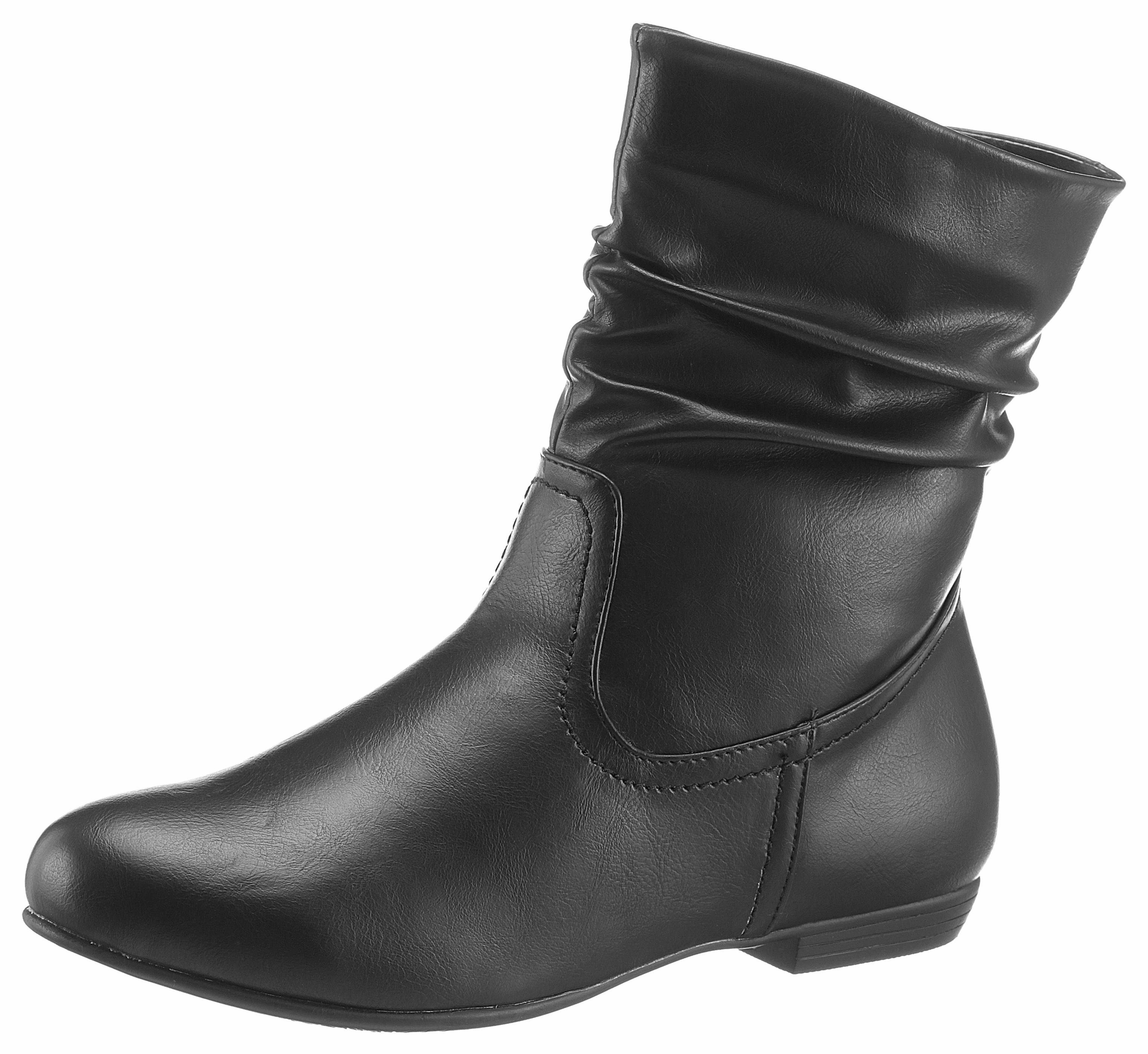 Elegante flache schwarze Stiefeletten für Damen kaufen | OTTO