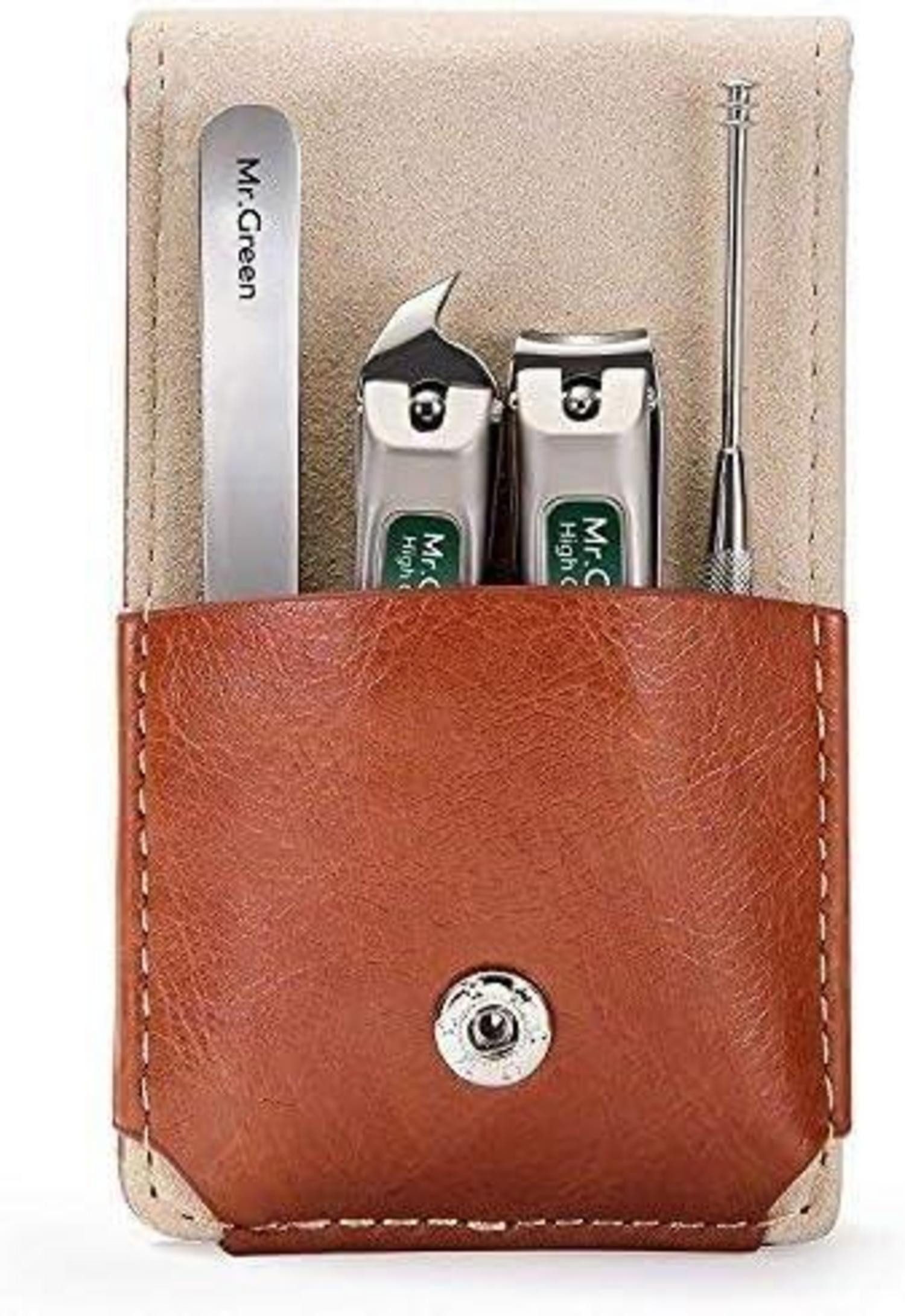 Nagelknipser-Set Maniküre-Set mit Nagelknipser in Reisetasche aus Edelstahl