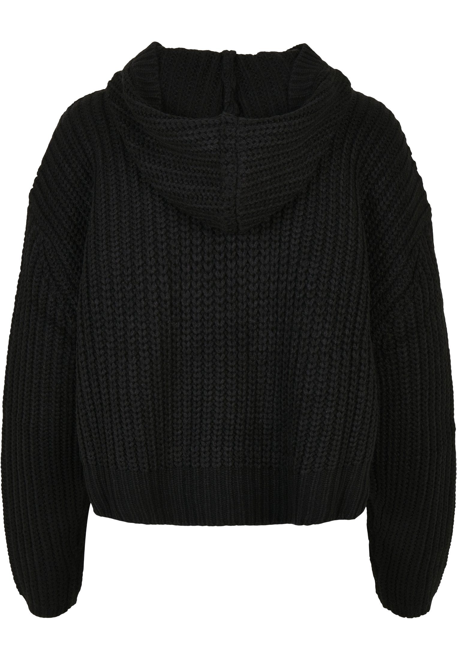 URBAN CLASSICS Kapuzenpullover Hoody Sweater Damen black (1-tlg) Oversized Ladies