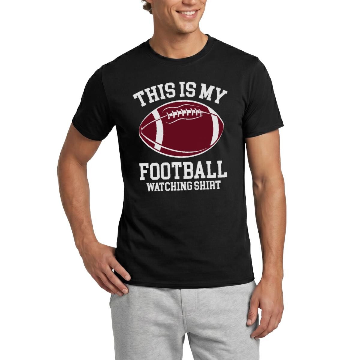 Spreadshirt T-Shirt My Football Watching Shirt American Football Männer T-Shirt (1-tlg)