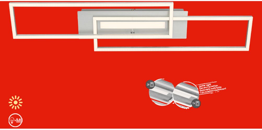 Briloner Leuchten LED Deckenleuchte FRAME MID