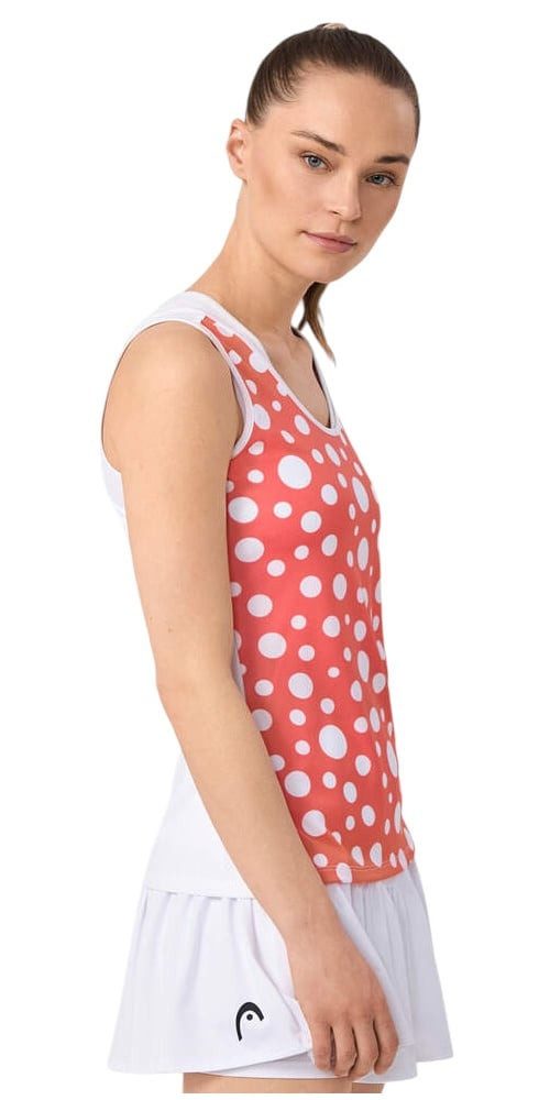 Head Tanktop Tennis-Tank Top Spirit II (feuchtigkeitsabsorbierend) rot/weiss Damen