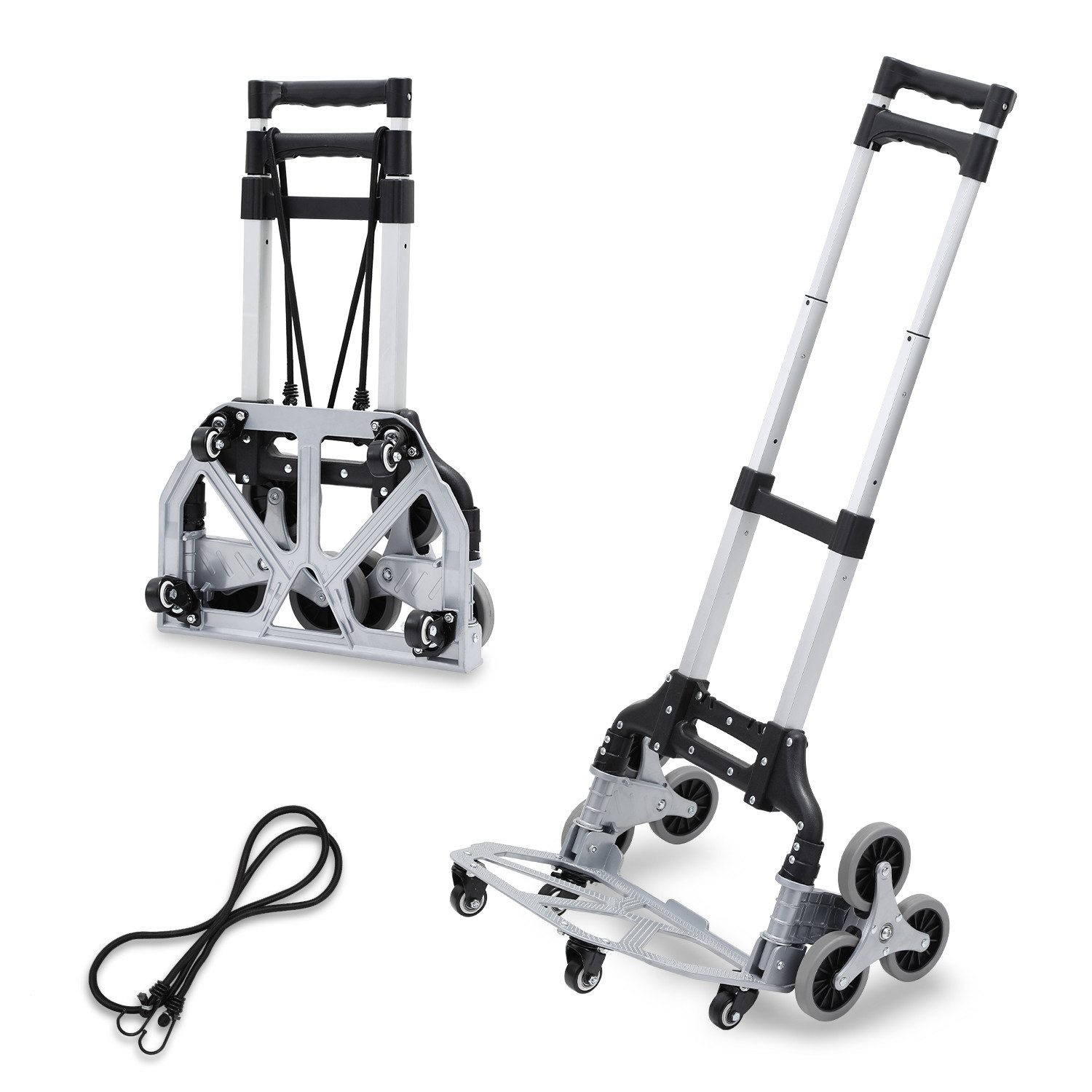 Clanmacy Sackkarren-Rad Treppensackkarre Treppensteiger sackkarre Alu klappbar