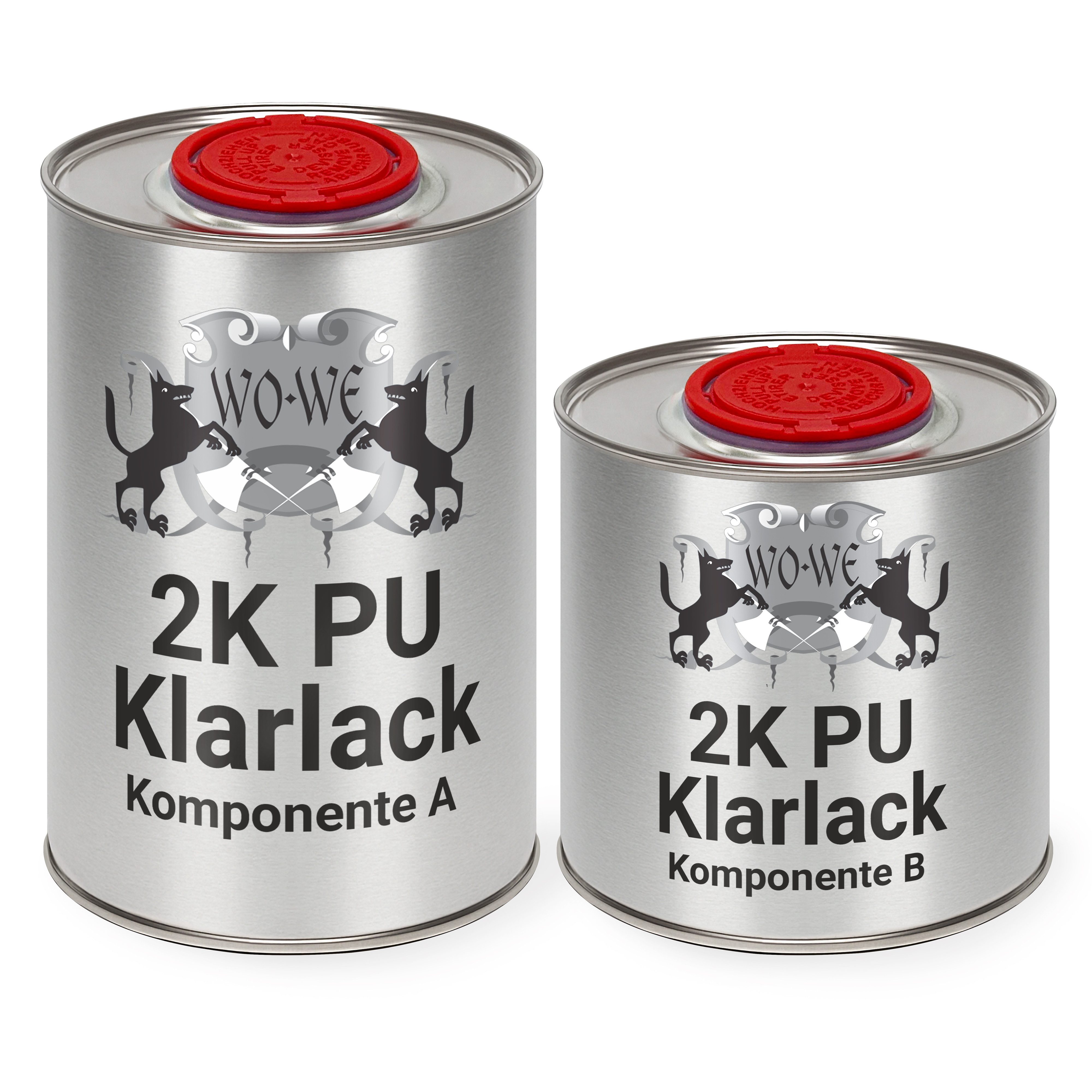 WO-WE Holzlack 2k PU Klarlack Versiegelung W726, 1.5kg, Parkettlack, Seidenglänzend