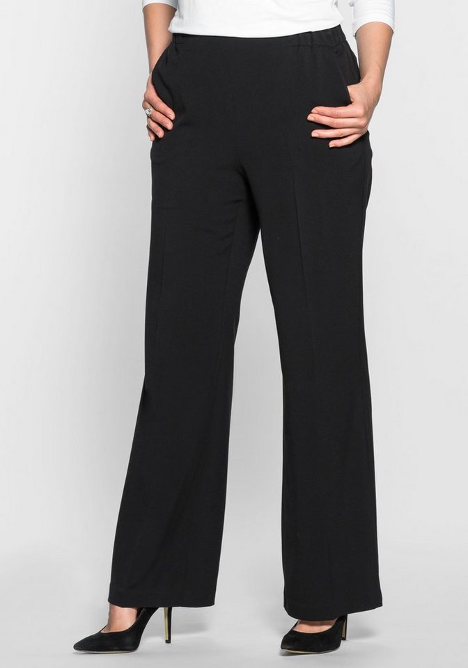 Sheego Bügelfaltenhose mit Schlupfbund Sheego Bügelfaltenhose mit Schlupfbund