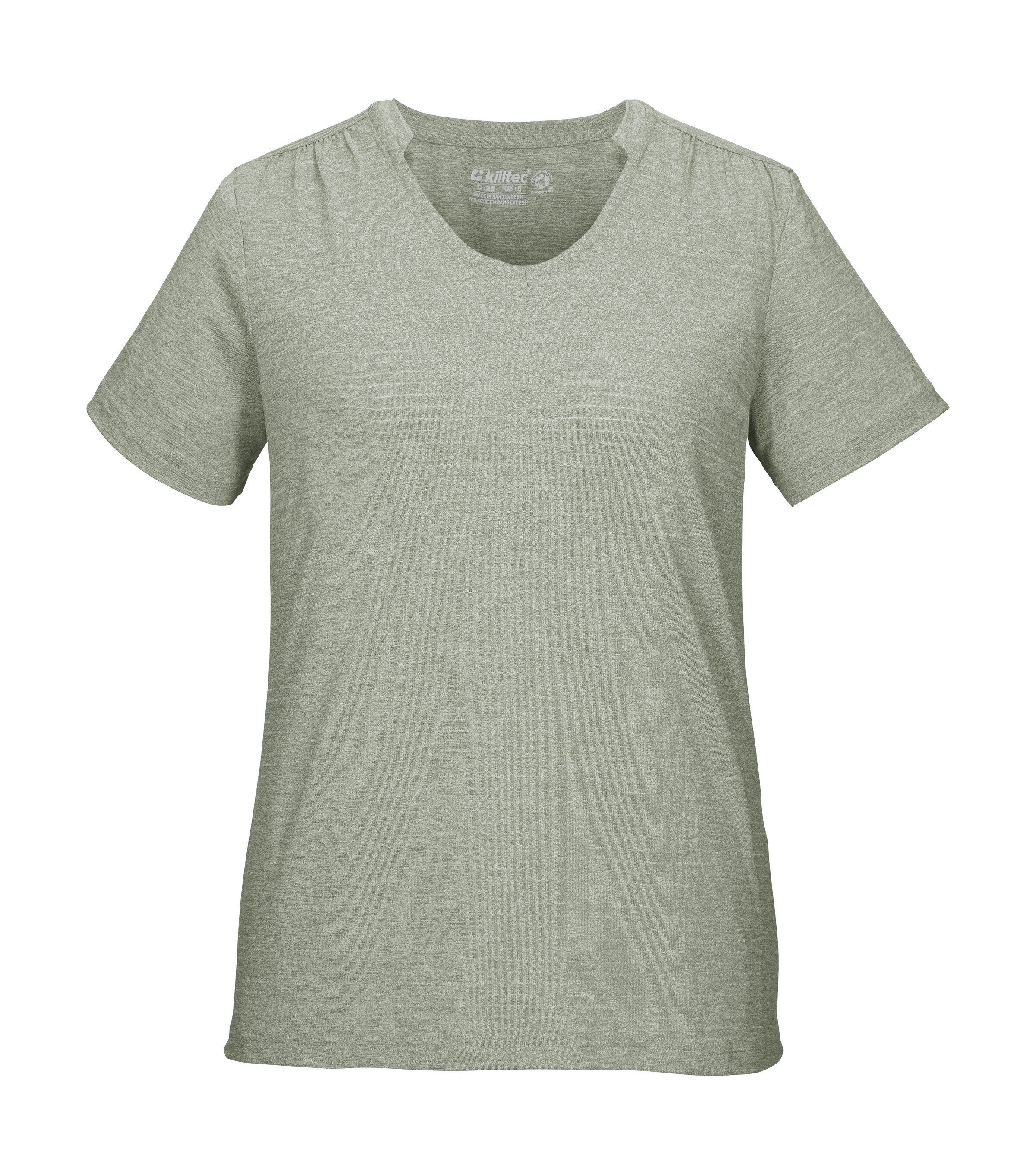 Killtec T-Shirt KOS 29 WMN TSHRT Atmungsaktiv, schnelltrocknend, Melange-Optik, Stretchkomfort