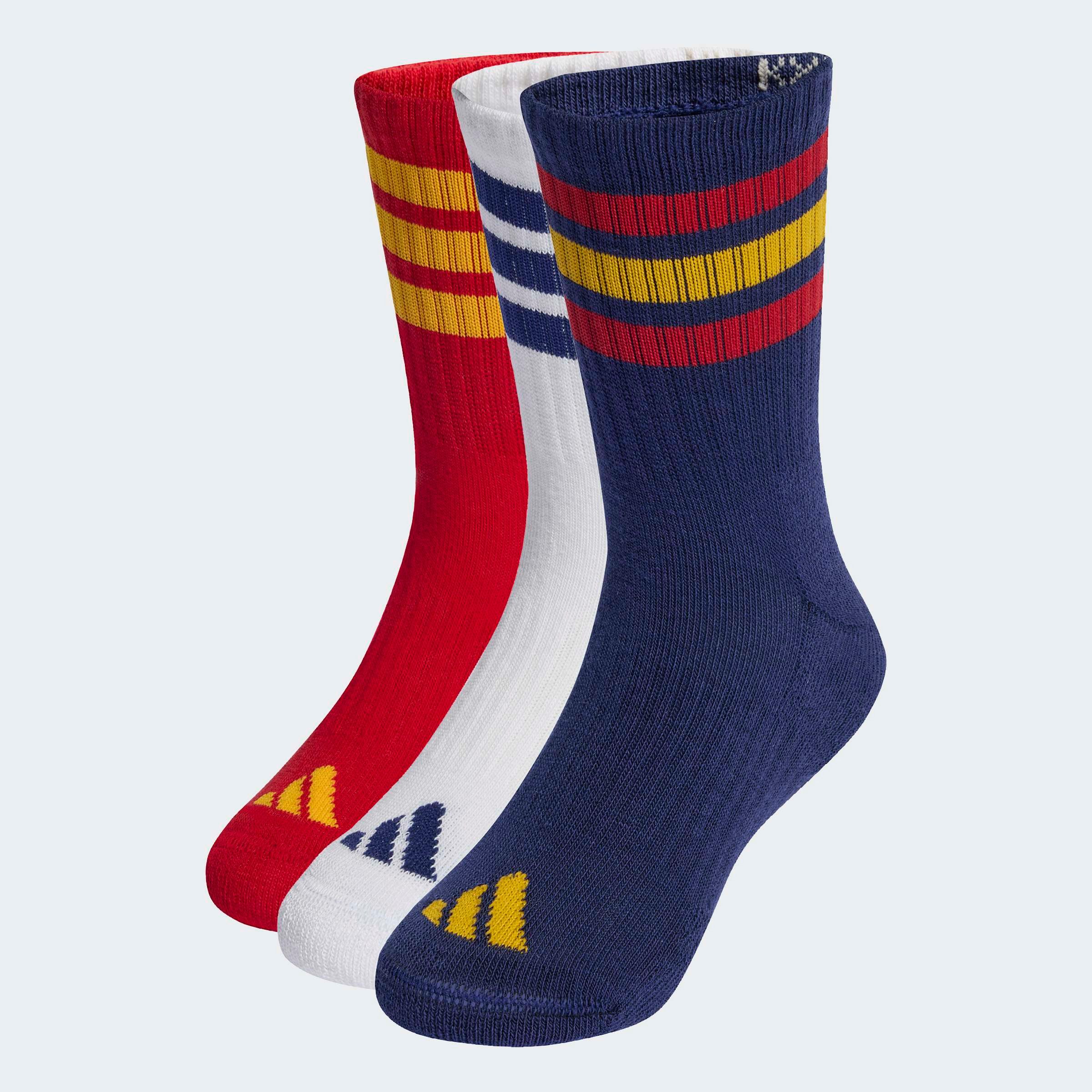 adidas Performance Funktionssocken 3-STREIFEN KIDS, KNÖCHELLANG, MIT POLSTERUNG, 3ER-PACK (3-Paar)