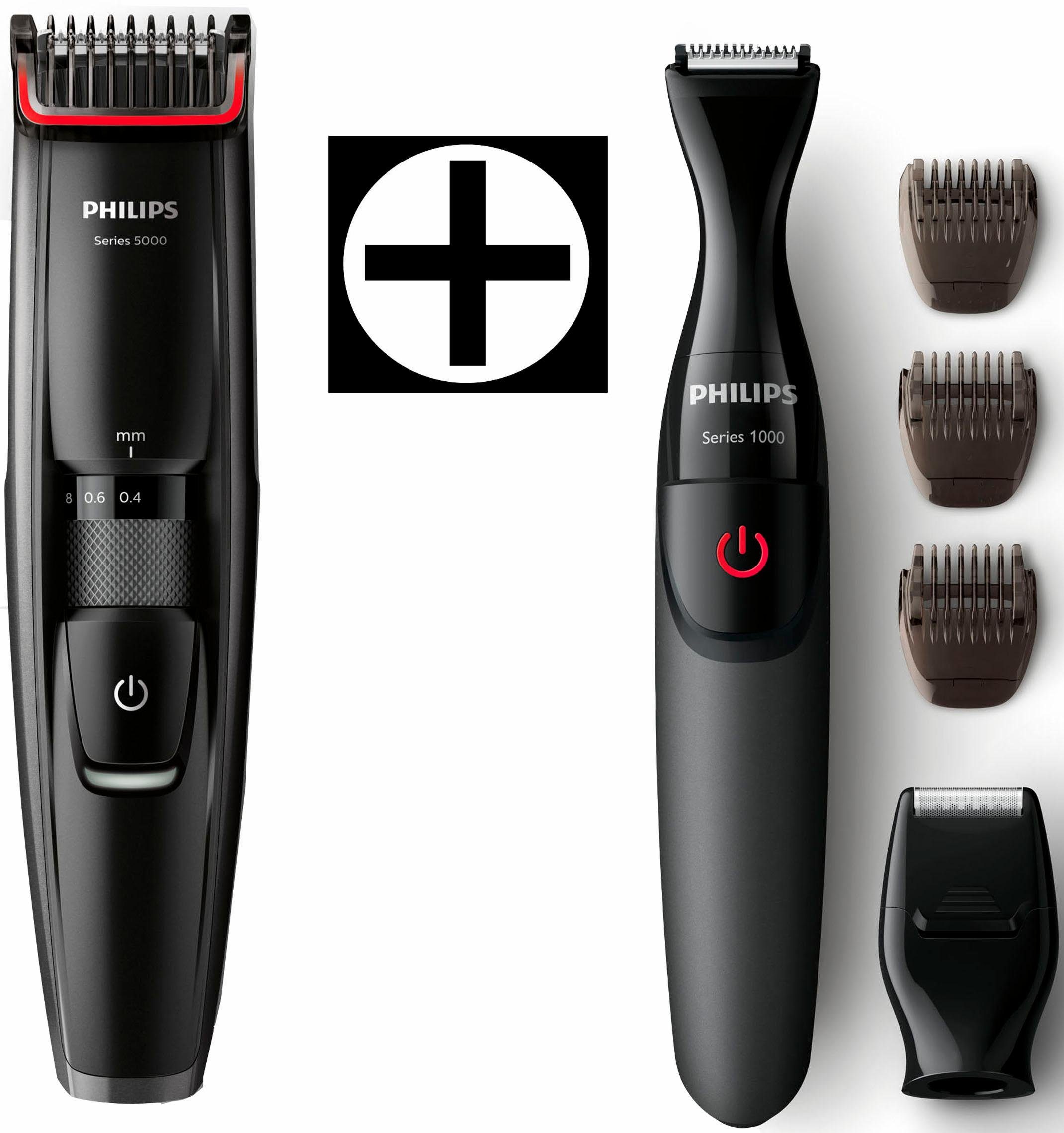 Philips Bartschneider Series 5000 BT5202/80, inklusive gratis Multigroom Präzisionstrimmer ...