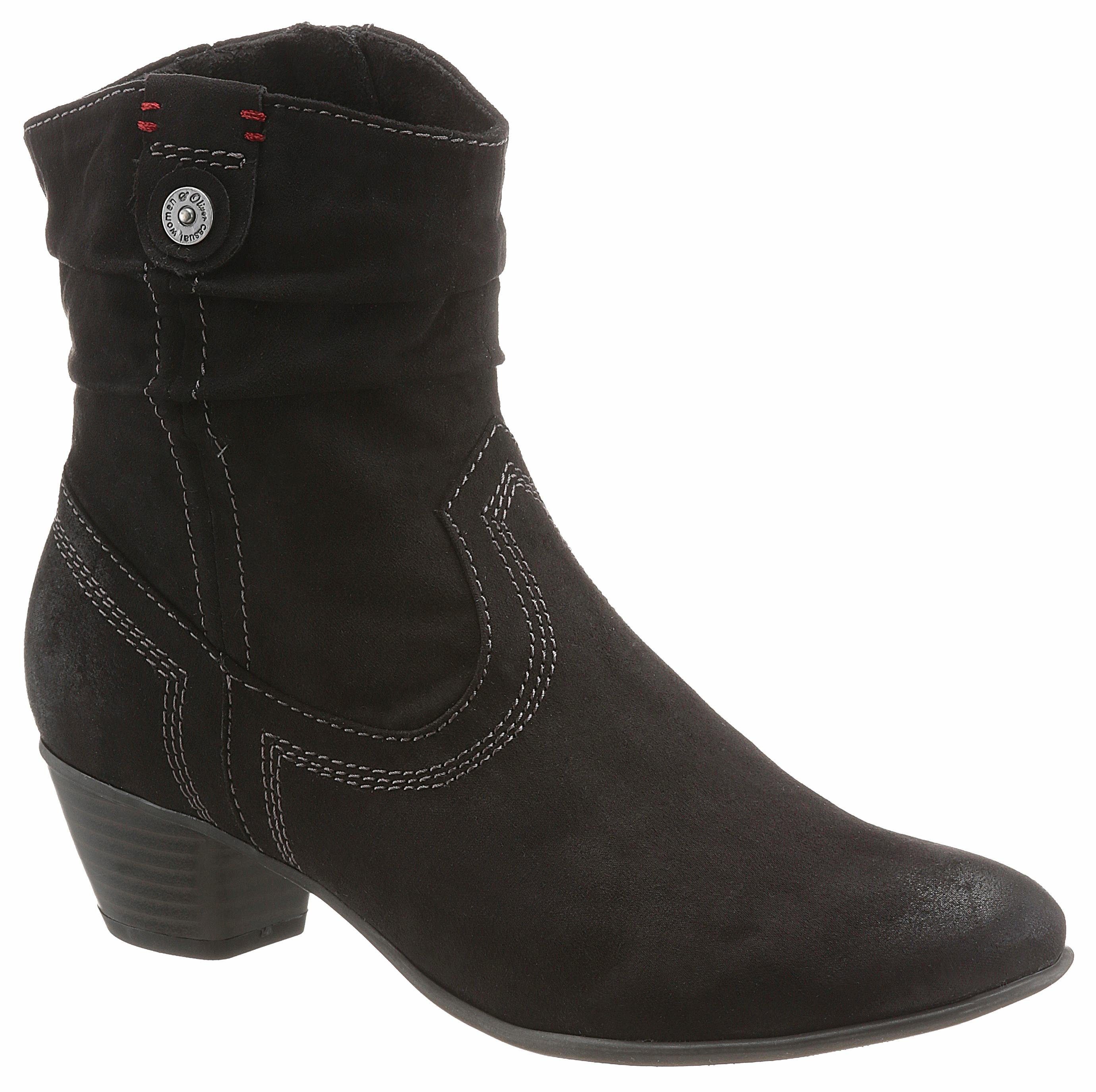 S.OLIVER Stiefeletten schwarz S.OLIVER Stiefeletten schwarz