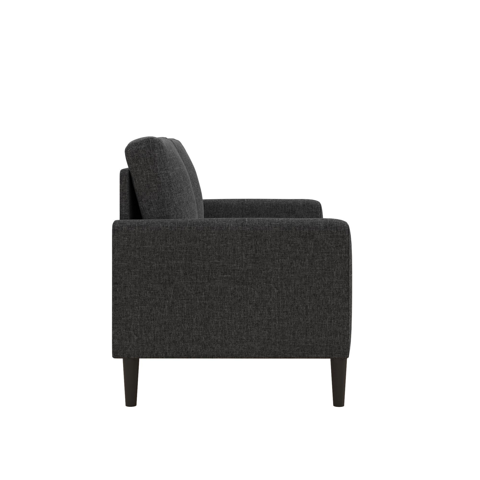 loft24 Stoffbezug, Kaci, 145 2-Sitzer cm Breite grau Couch, Sofa