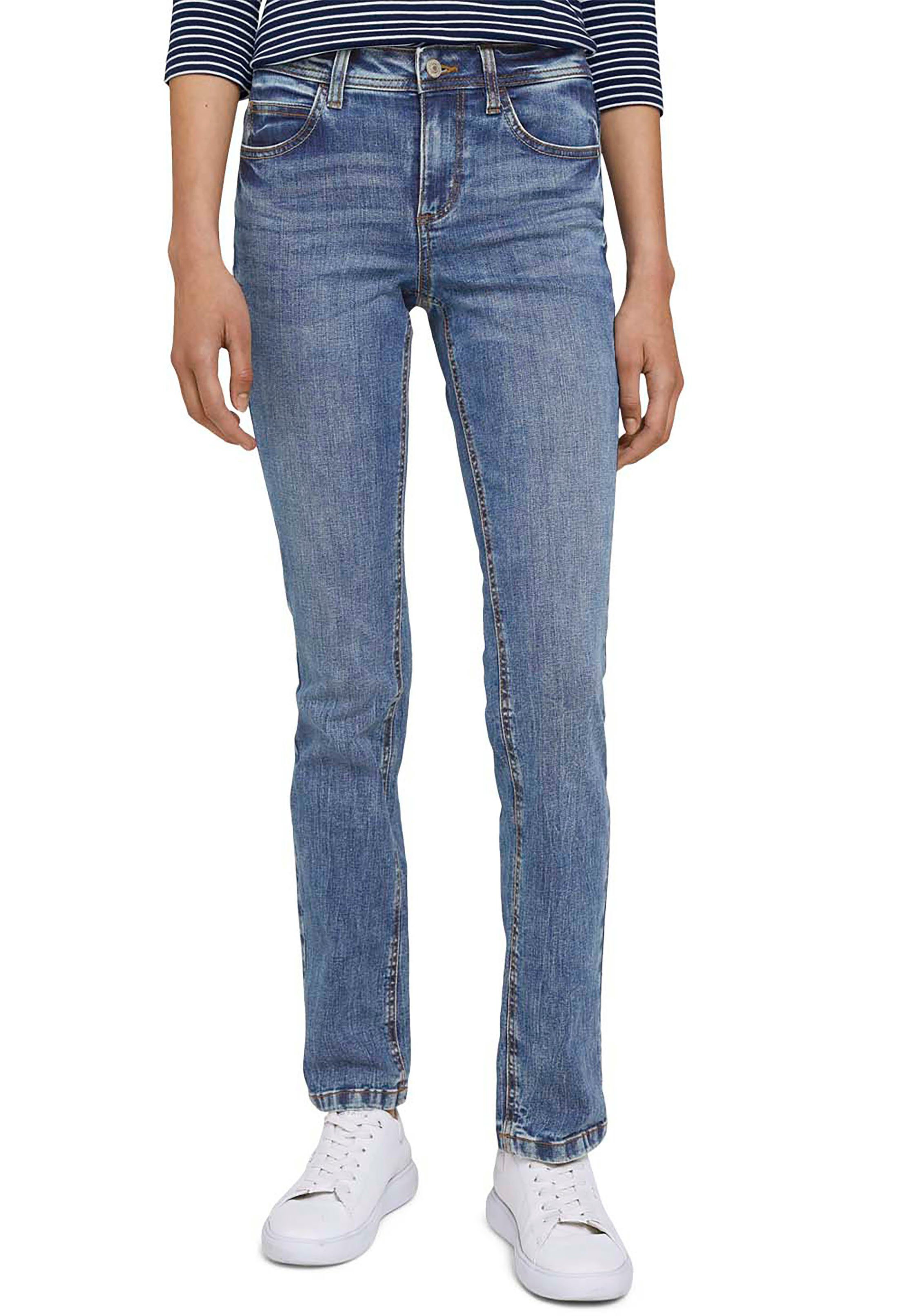 TOM TAILOR Straight-Jeans Alexa Straight in gerader "Straight" 5-Pocket-Form