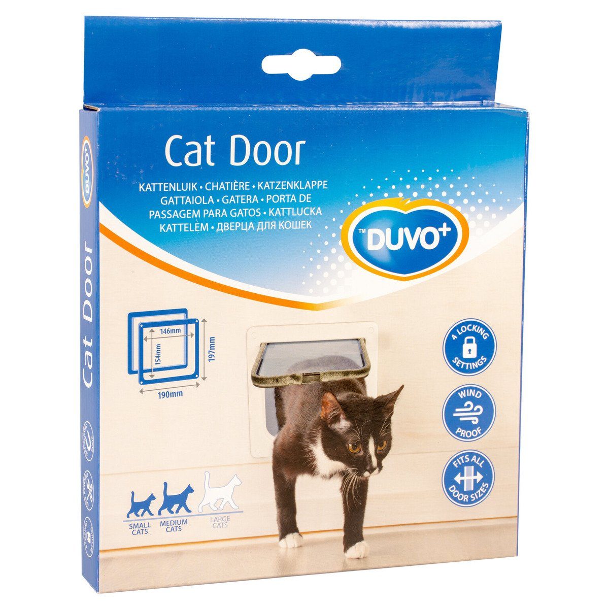 DUVO+ Katzenklappe Katzenklappe weiß