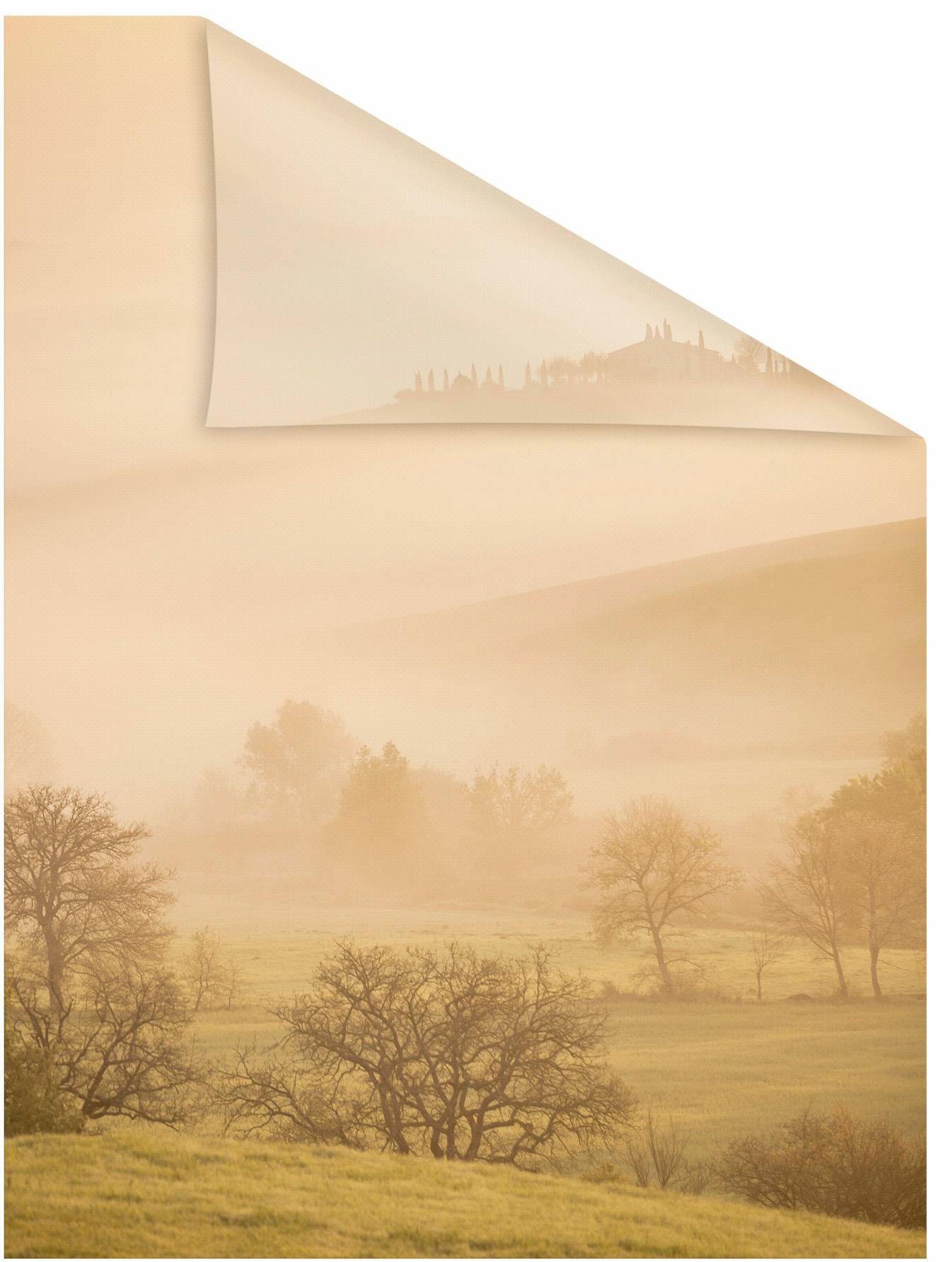 LICHTBLICK ORIGINAL Fensterfolie Toskana, blickdicht, strukturiert, selbstklebend, Sichtschutz