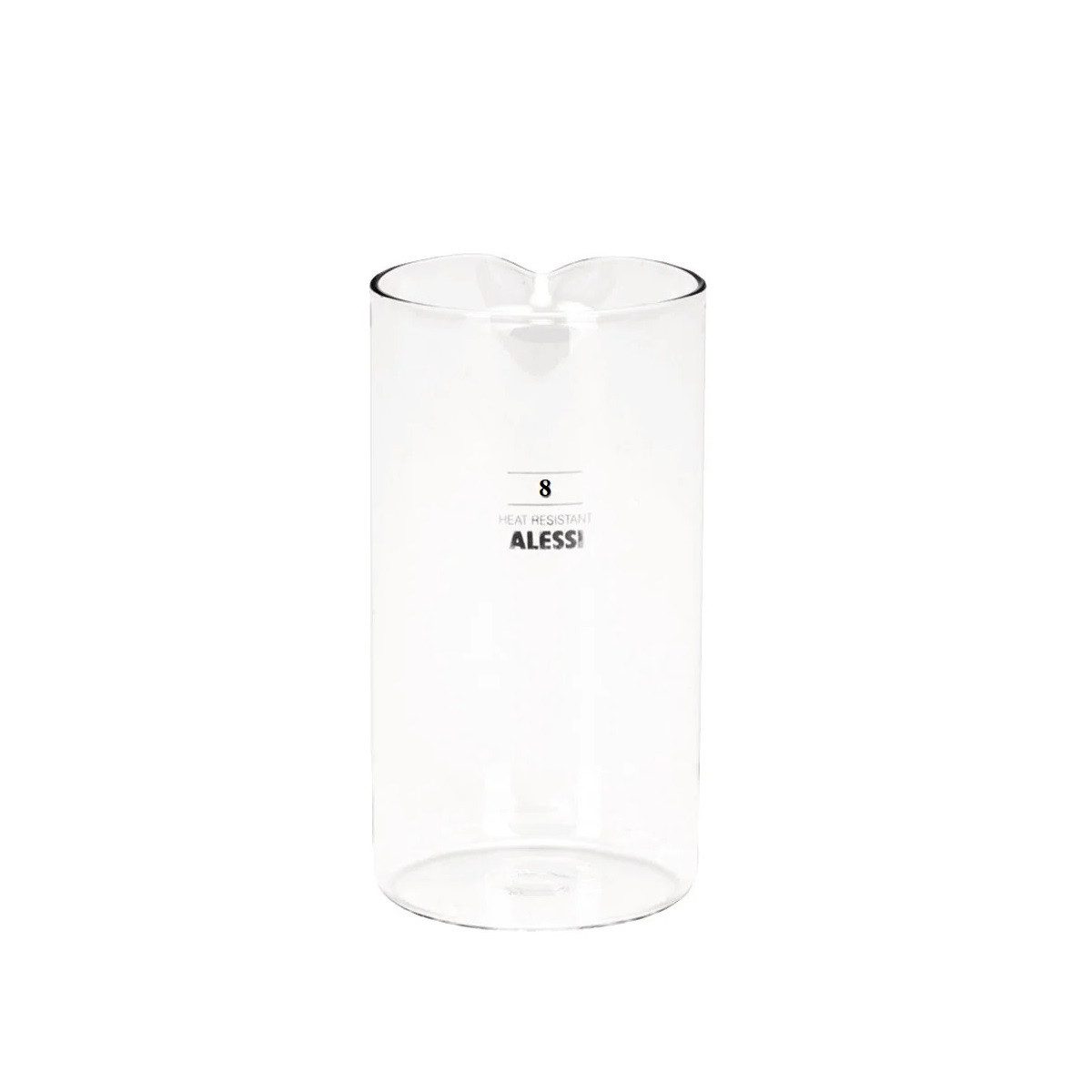 Alessi Isolierkanne Ersatzglas für Pressfilterkanne 8T, 0.72 l