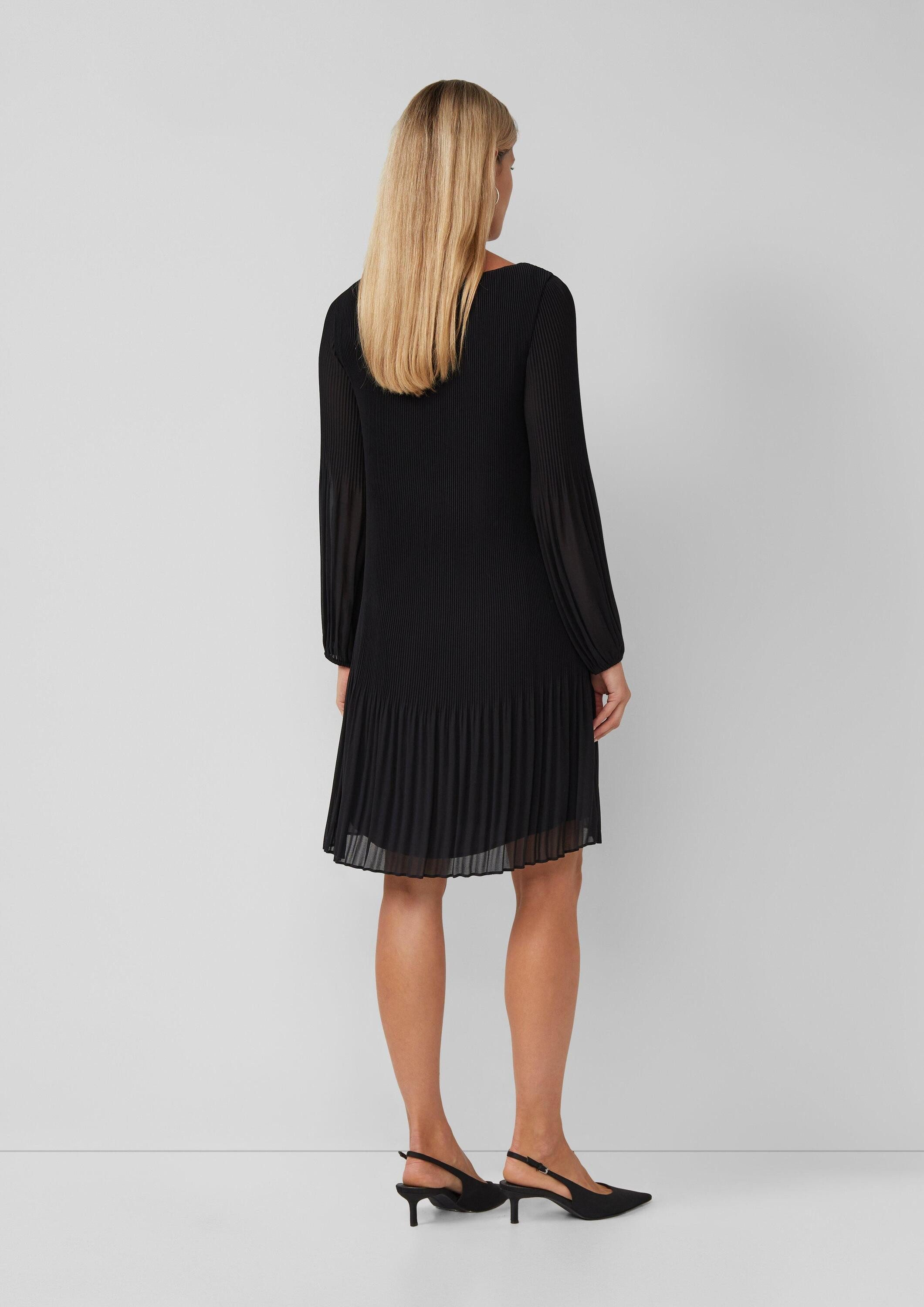 s.Oliver Minikleid Kleid Plissiertes Chiffonkleid – Bild 3 von 5