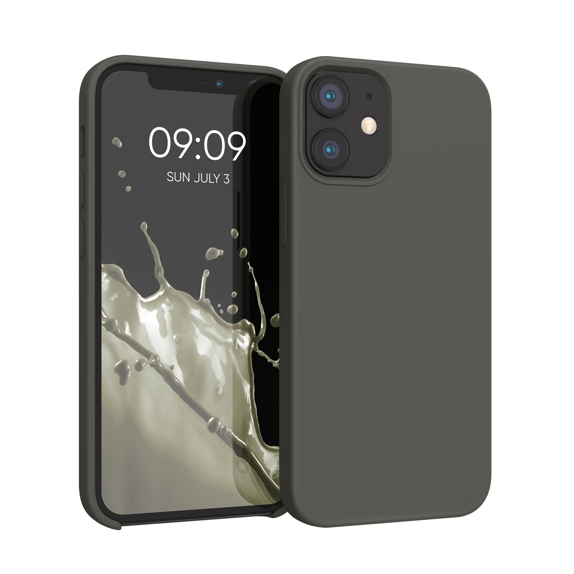 kwmobile Handyhülle Hülle für Apple iPhone 12 mini, Hülle Silikon gummiert - Handyhülle - Handy Case Cover