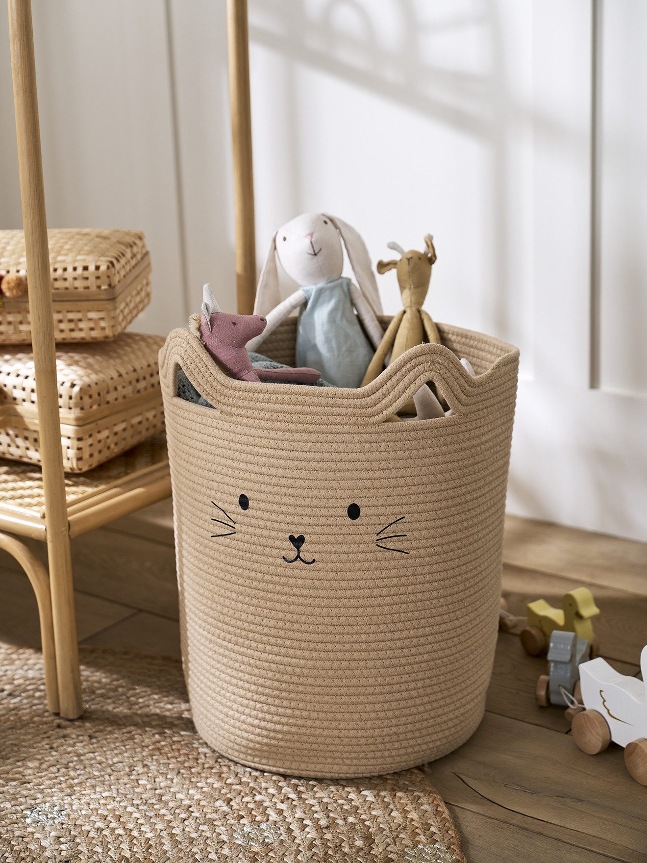 vertbaudet Aufbewahrungskorb Kinderzimmer Aufbewahrungskorb KATZE – Bild 3 von 3