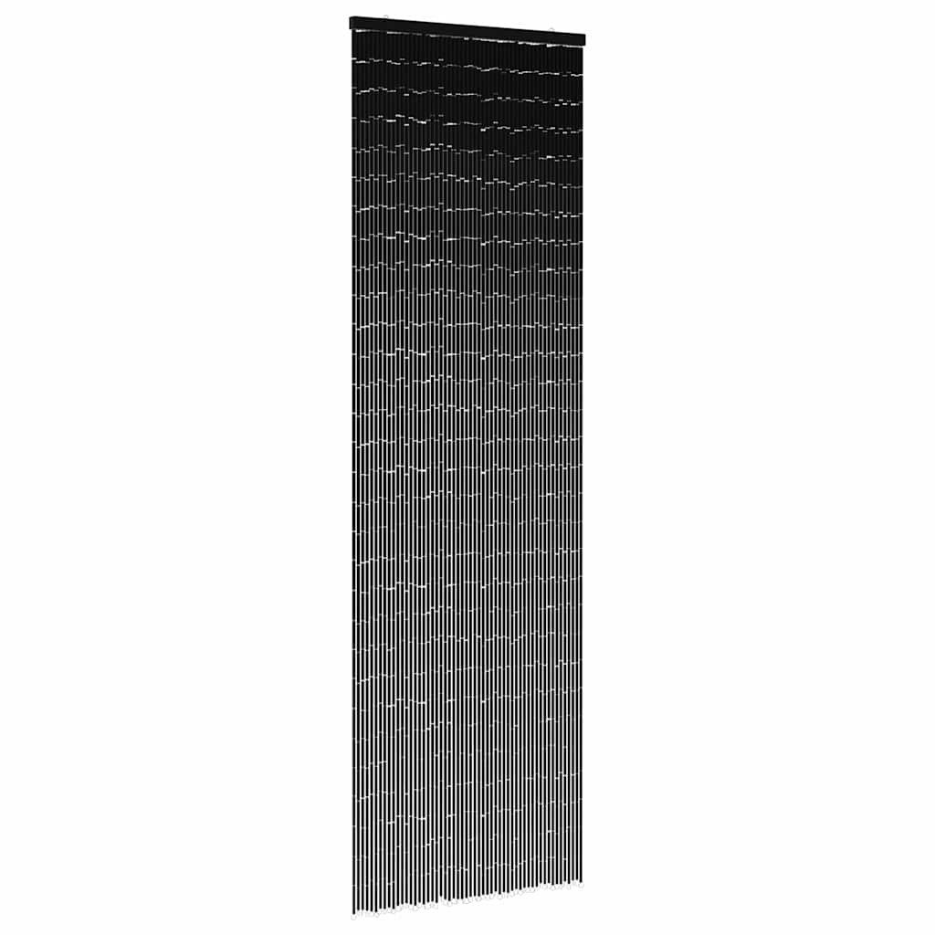 vidaXL Insektenschutz-Vorhang Insekten-Türvorhang Dunkelgrau 56x185 cm Bambus