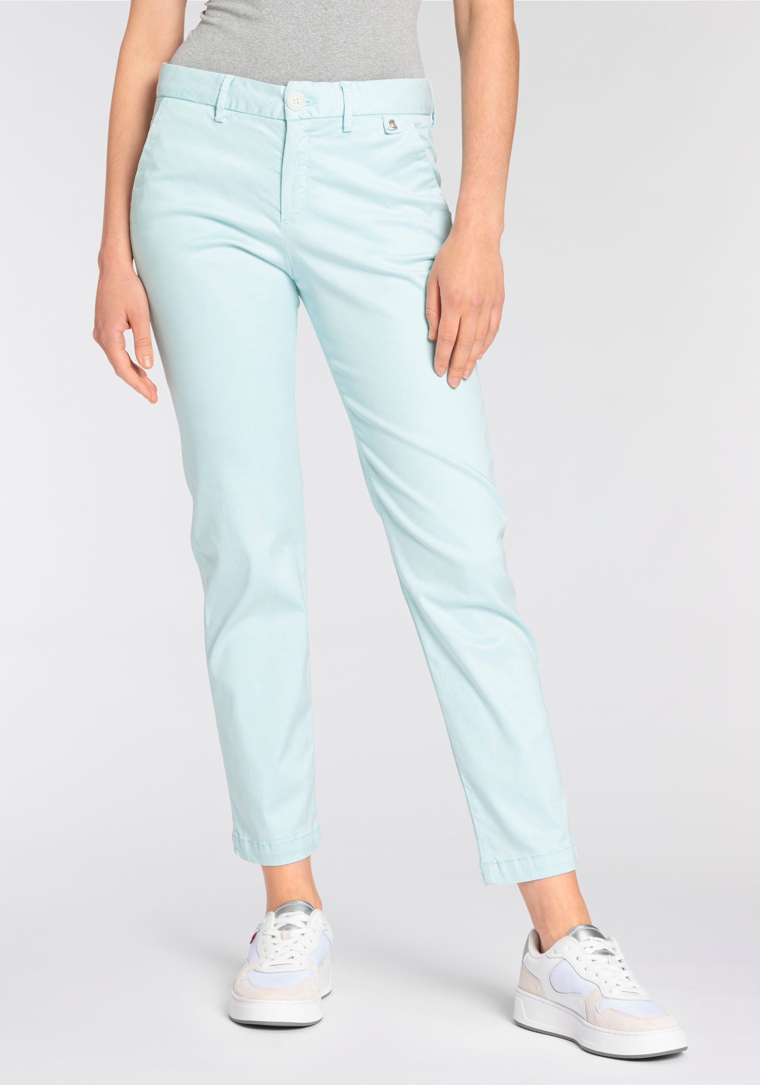 Herrlicher Stretch-Hose Lovley Straight Satin Powerstrech Straight Fit günstig online kaufen