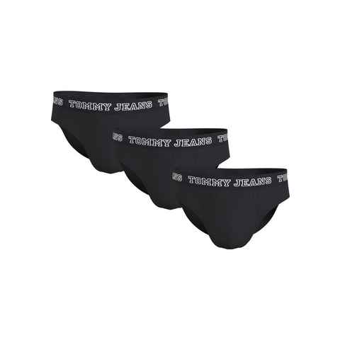 Tommy Hilfiger Underwear Jazz-Pants Slips 3P BRIEF DTM (Packung, 3-St., 3er-Pack) mit Tommy Jeans Logo-Elastikbund
