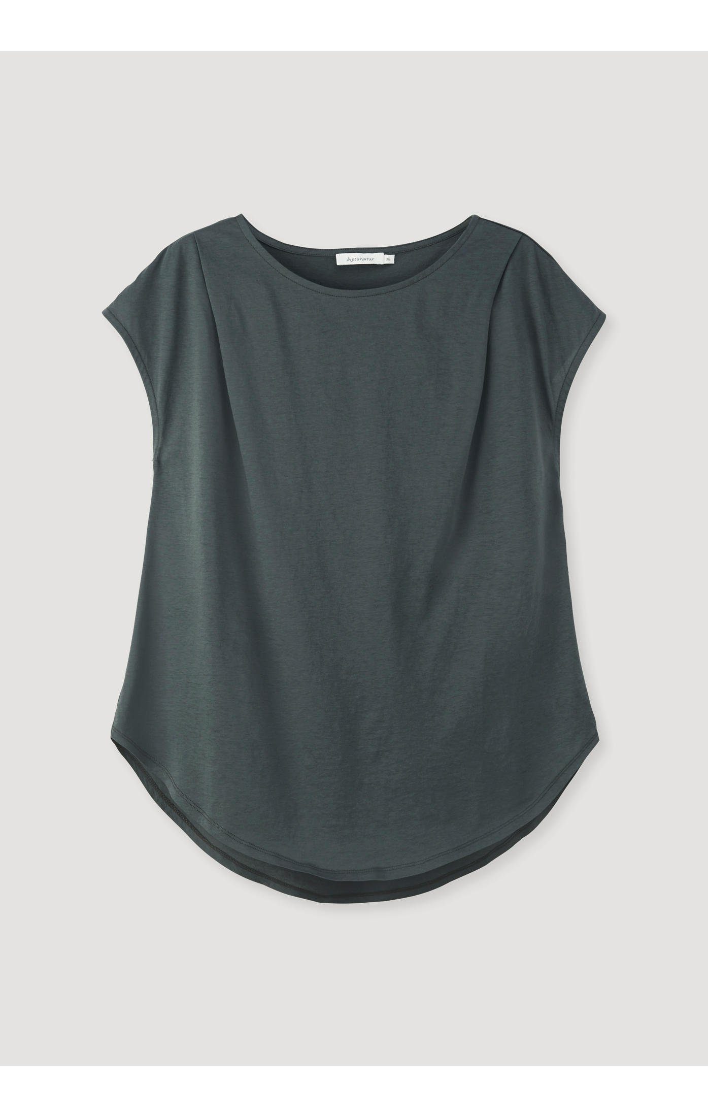 Hessnatur T-Shirt Bio-Baumwolle reiner aus dunkelgrün
