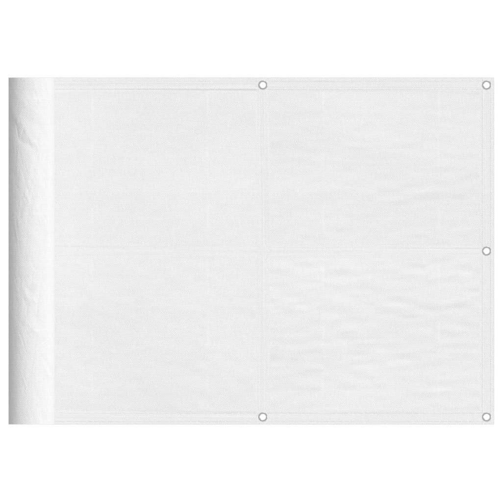 vidaXL Seitenmarkise Balkon-Sichtschutz Weiß 75x1000 cm günstig online kaufen