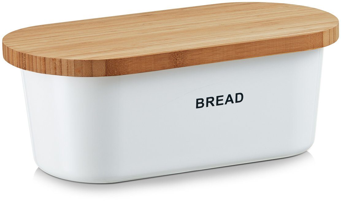 Holz Wei/ß Elegante Marken Brotkasten 40/ x 24/ x 31/ cm