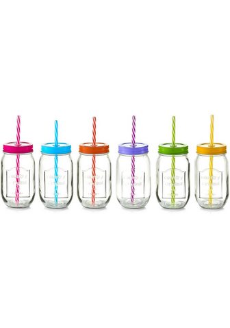 ZELLER PRESENT Стаканы "Color Lid" (6 часте...