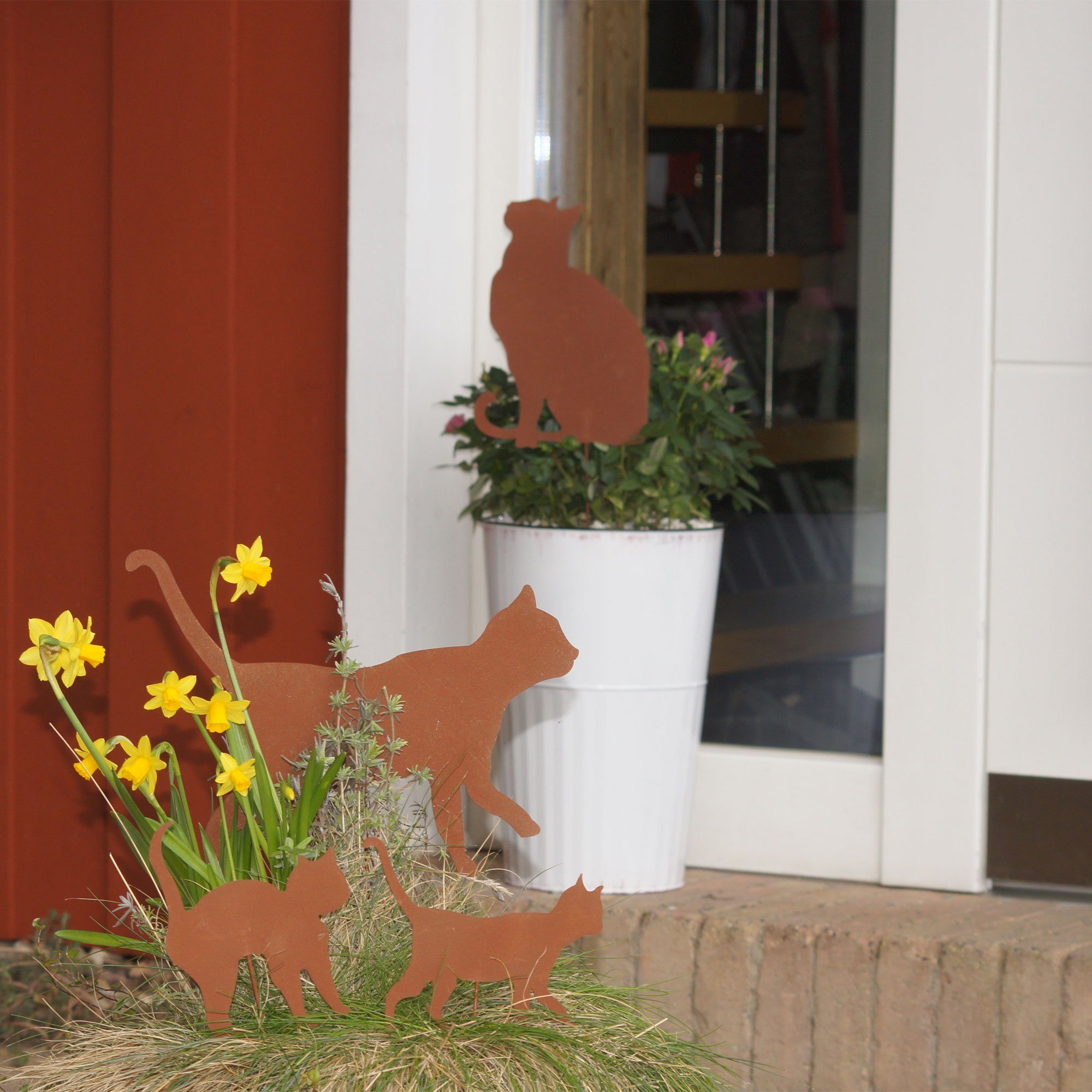 UNUS GARDEN Gartenstecker Gartenstecker Rost Katzen günstig online kaufen