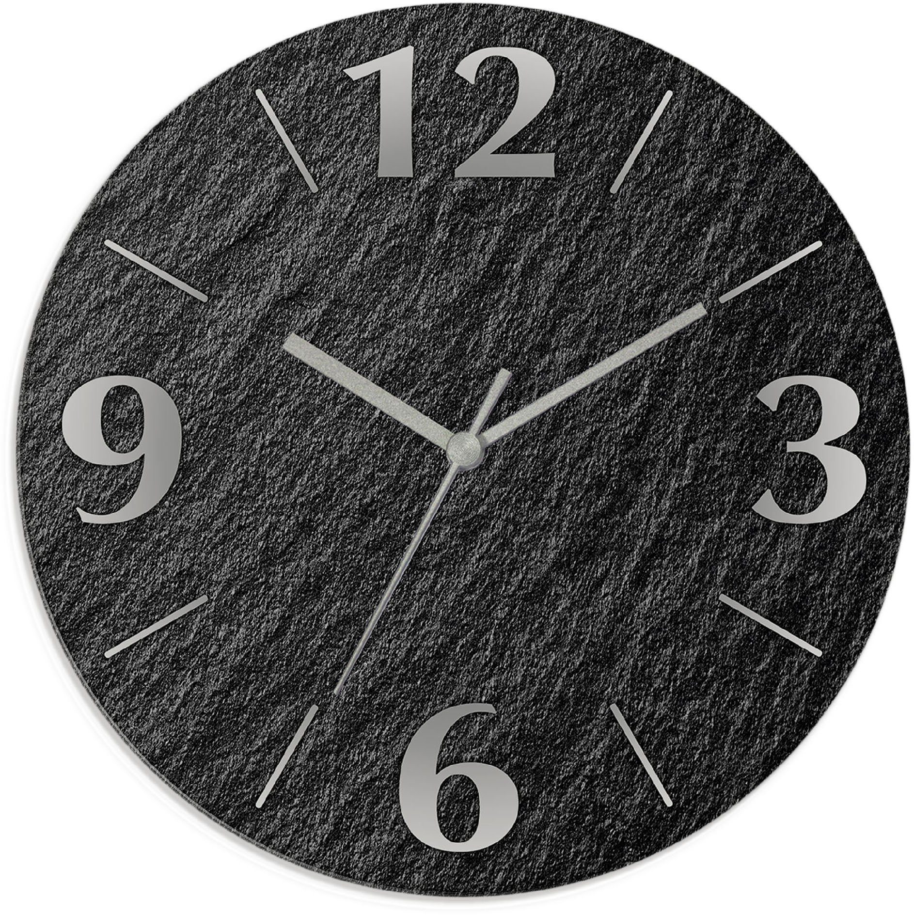 Artland Wanduhr Schiefer (wahlweise mit Quarz- oder Funkuhrwerk, lautlos oh günstig online kaufen