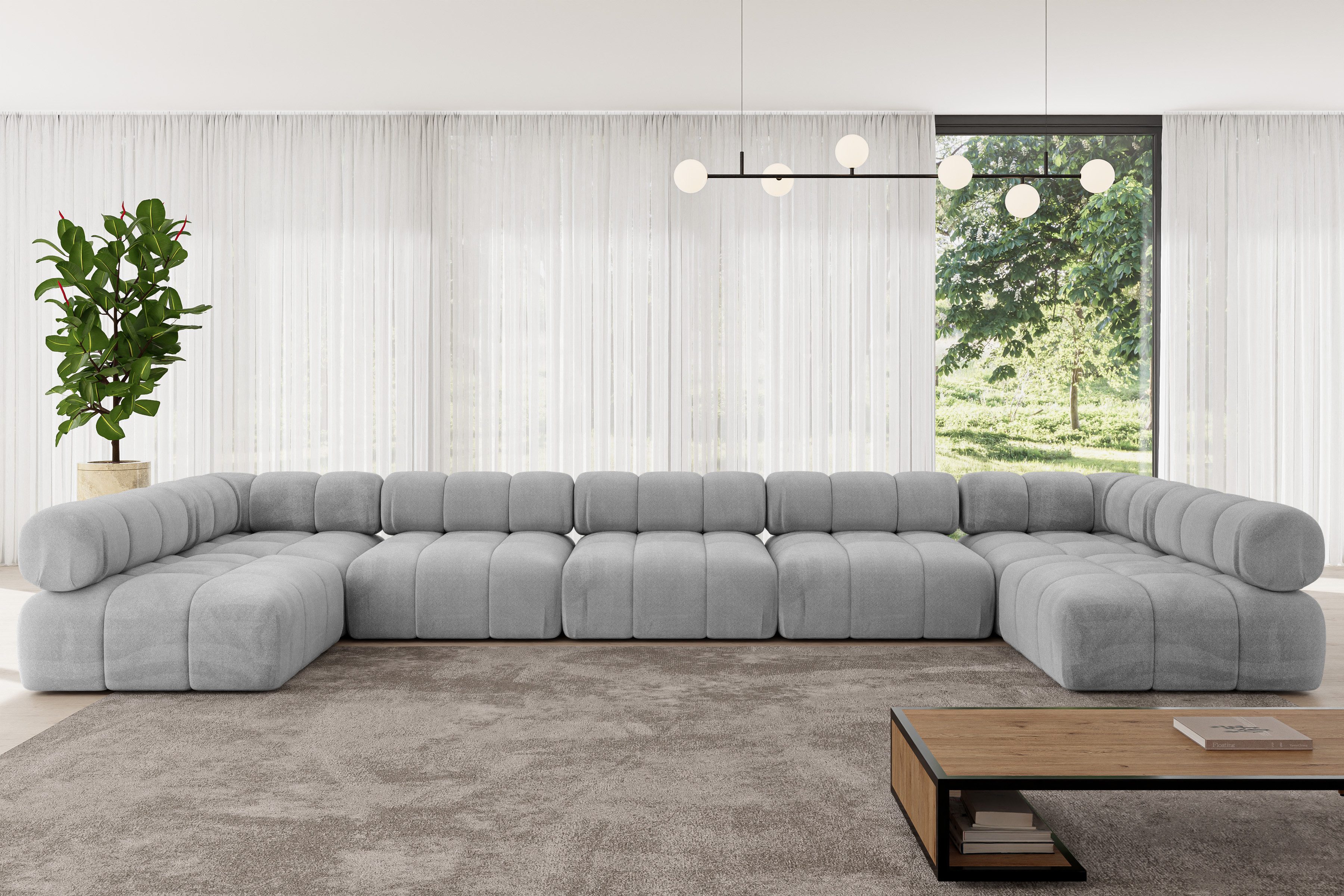 ALTDECOR Wohnlandschaft Garvo-U3, Corner Sofa U-Form günstig online kaufen