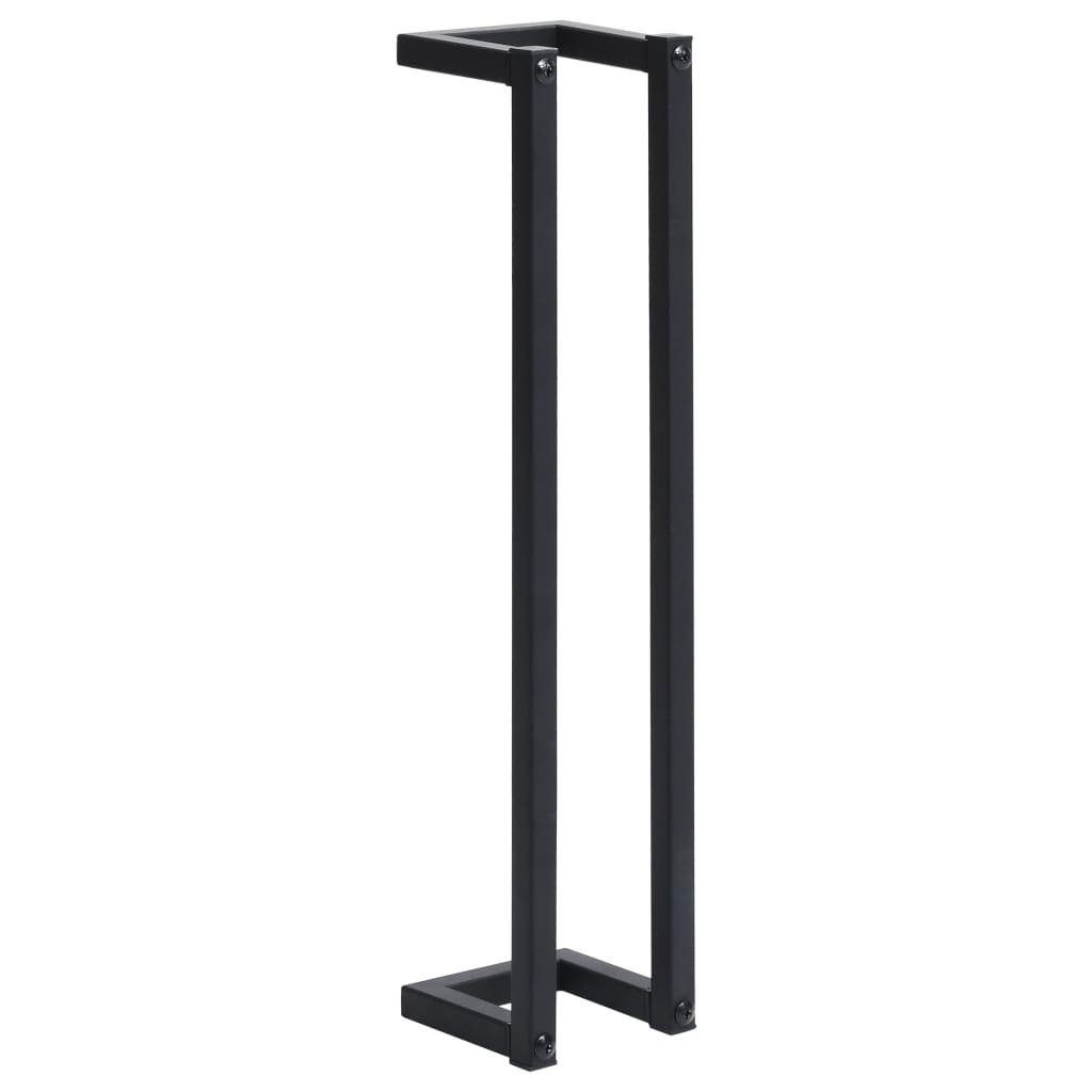 vidaXL Handtuchregal aus Metall in Schwarz