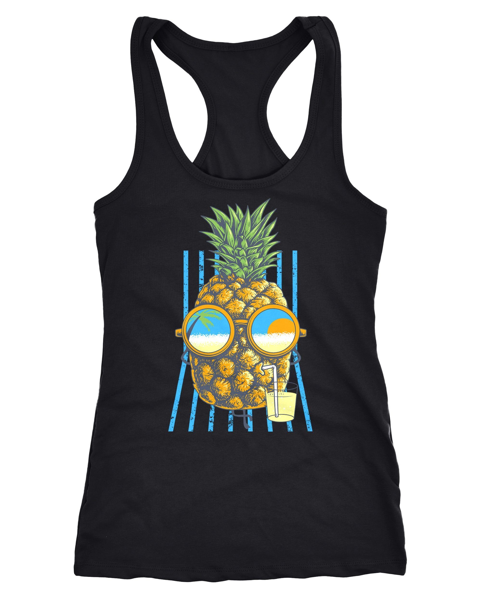 Neverless Tanktop Damen Tank-Top chilling Ananas günstig online kaufen
