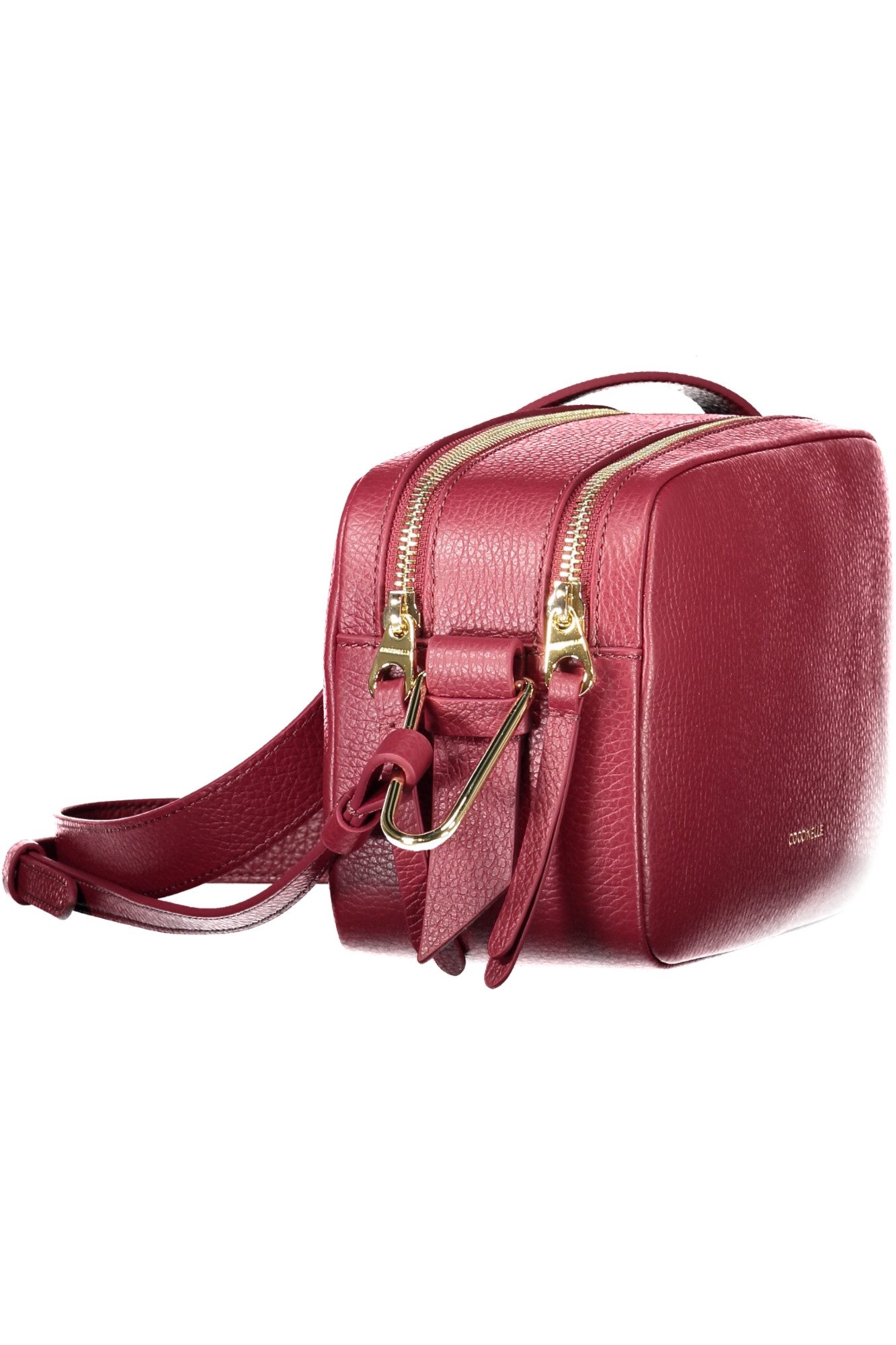 COCCINELLE Umhängetasche, Lila Damenhandtasche mit verstellbarem Gurt und Doppelreißverschluss