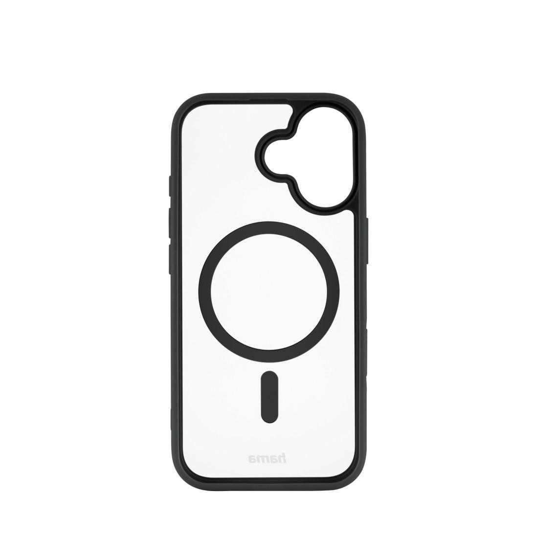 Hama Smartphone-Hülle Handyhülle für Apple iPhone 17, magnetisch, Apple MagSafe, Qi2, Wireless Charging, passgenaue Anti-Rutsch-Oberfläche, transparent