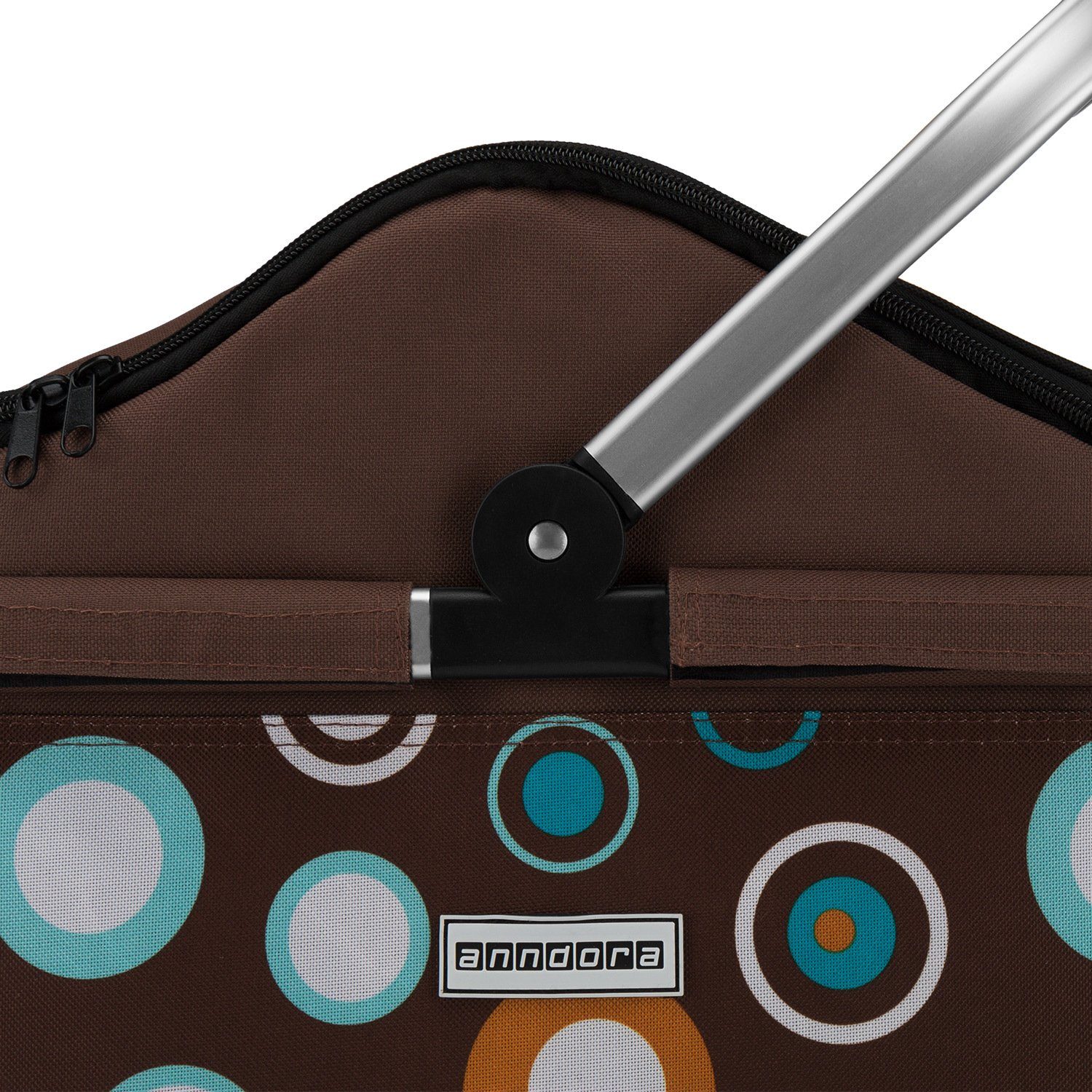 anndora Einkaufskorb thermo Shopper mit Kühlfunktion, 25 l, isolierter Deckel mit Reißverschluss - wasserdichter Boden