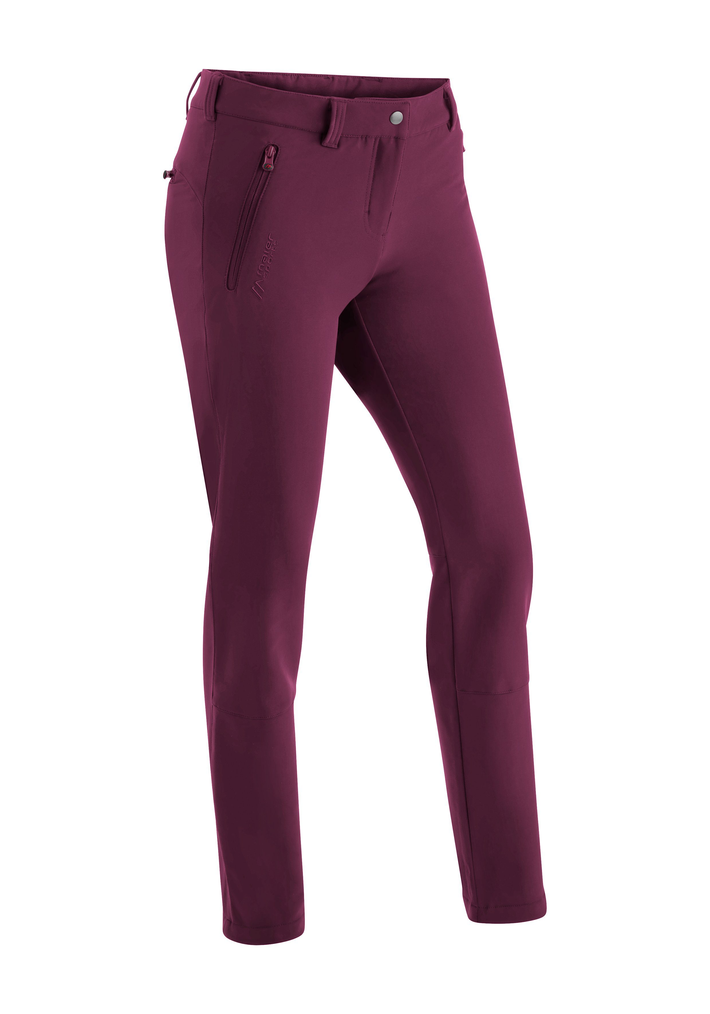 Maier Sports Funktionshose Helga slim Slim fit, Winter-Outdoorhose, sehr elastisch magenta