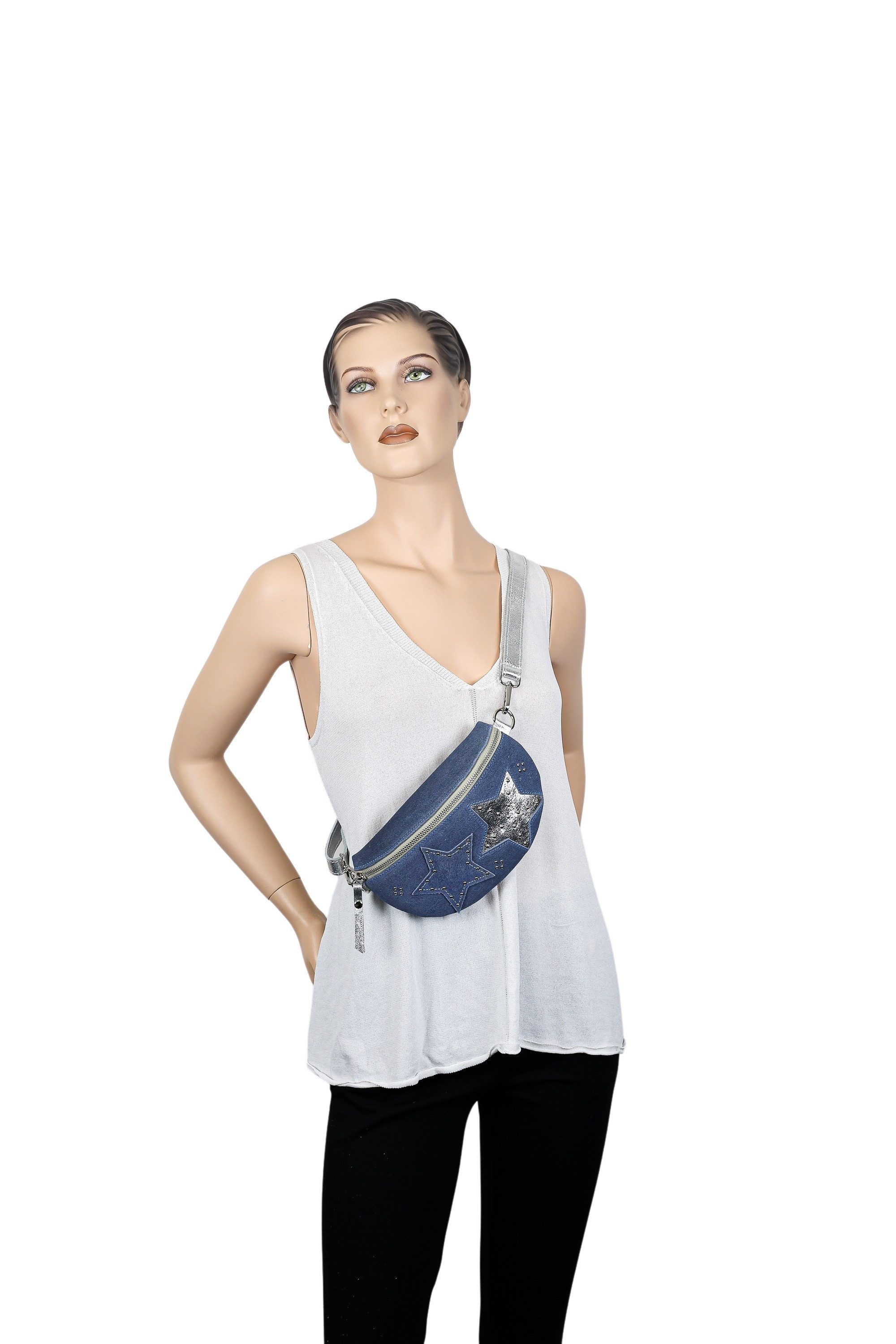 COLLEZIONE ALESSANDRO Umhängetasche Jeans, aus griffigem Jeansstoff