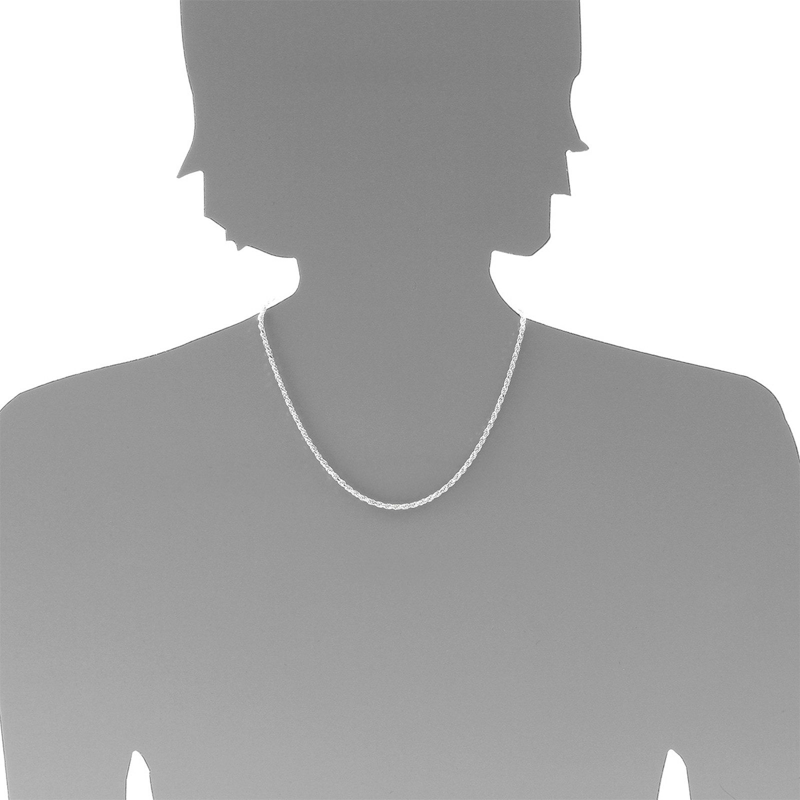 OSTSEE-SCHMUCK Silberkette Ostsee-Schmuck Kette Singapur 1,8 mm Kette Singapur 1,8 mm (1-tlg)