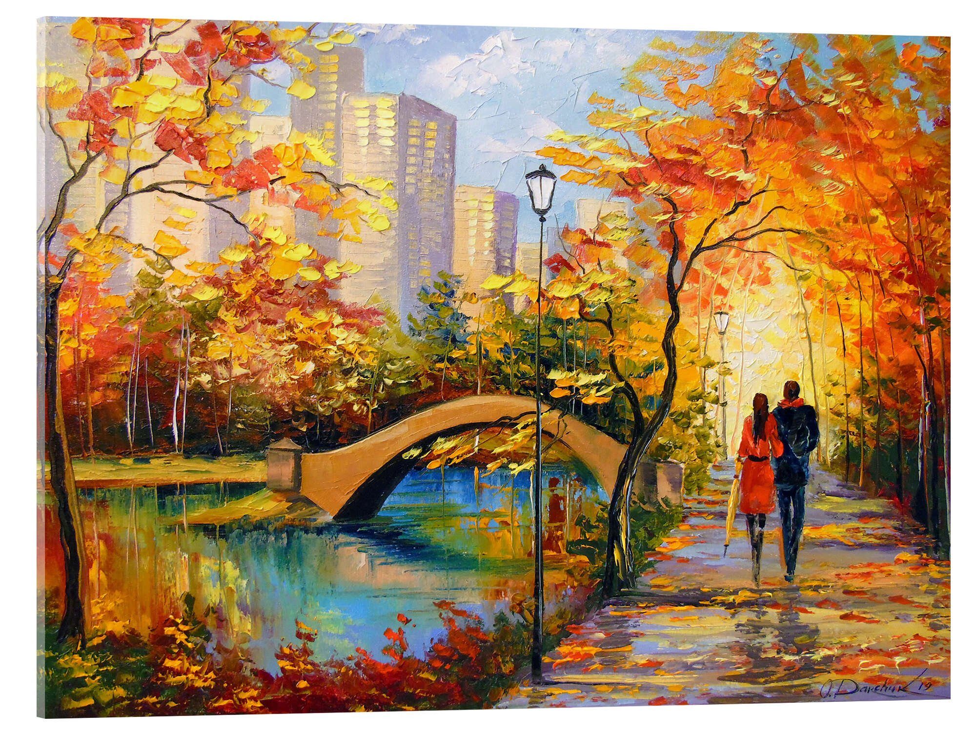 Posterlounge Poster Olha Darchuk, Herbst-Spaziergang in günstig online kaufen