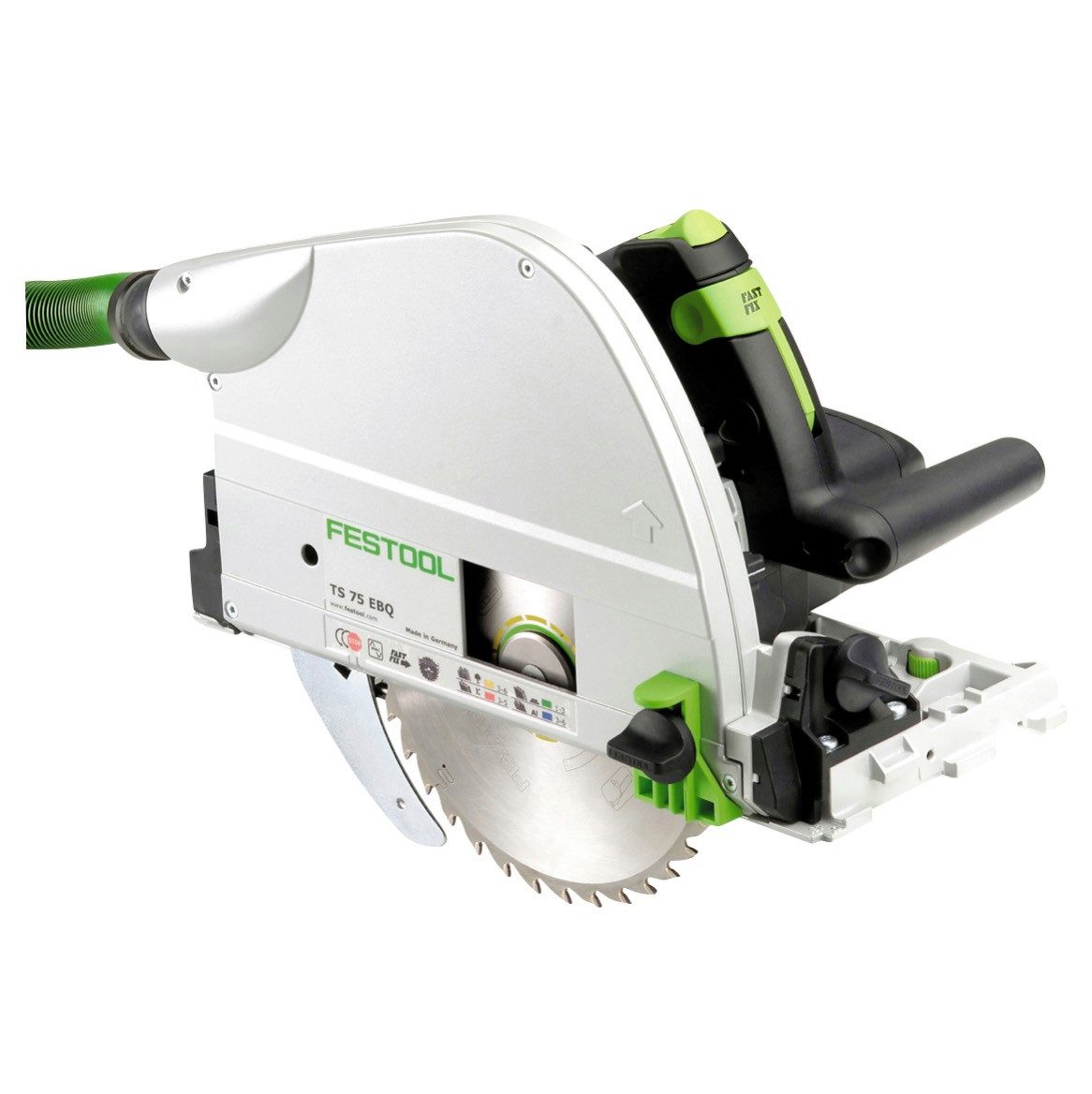 FESTOOL Kompakt-Handkreissäge TS 75 EBQ-Plus-FS Tauchsäge 1600 W 210 mm (576115) + Führungsschien