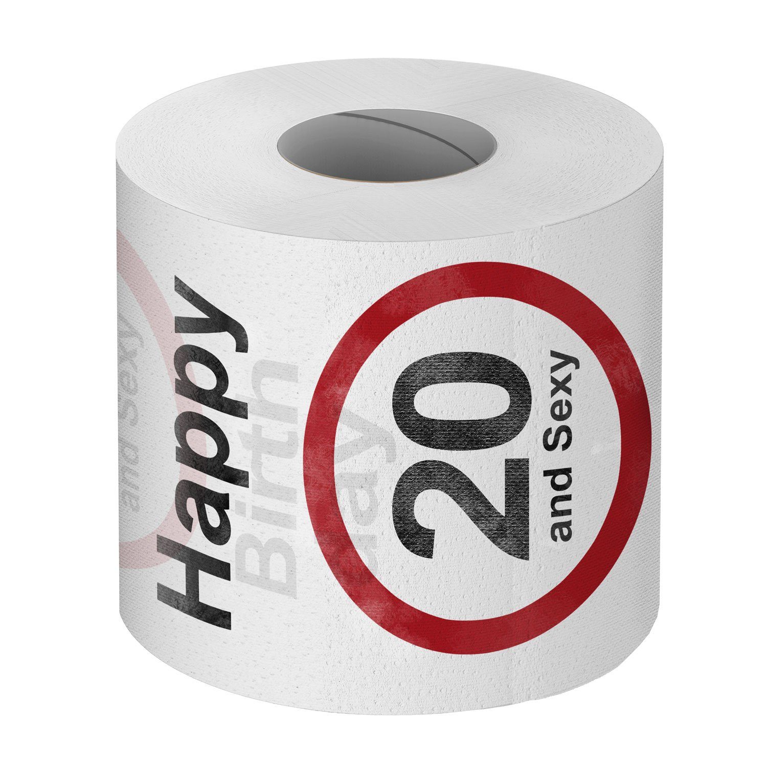 Geburtstag, Klopapier Goods+Gadgets Papierdekoration Lustiges zum Geschenkartikel Toilettenpapier 20. Fun